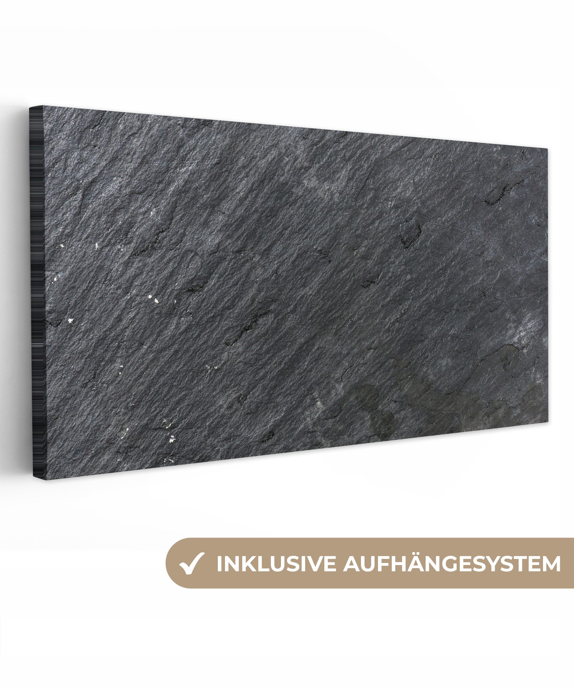 OneMillionCanvasses® Leinwandbild Panorama Naturstein - Industriell günstig online kaufen