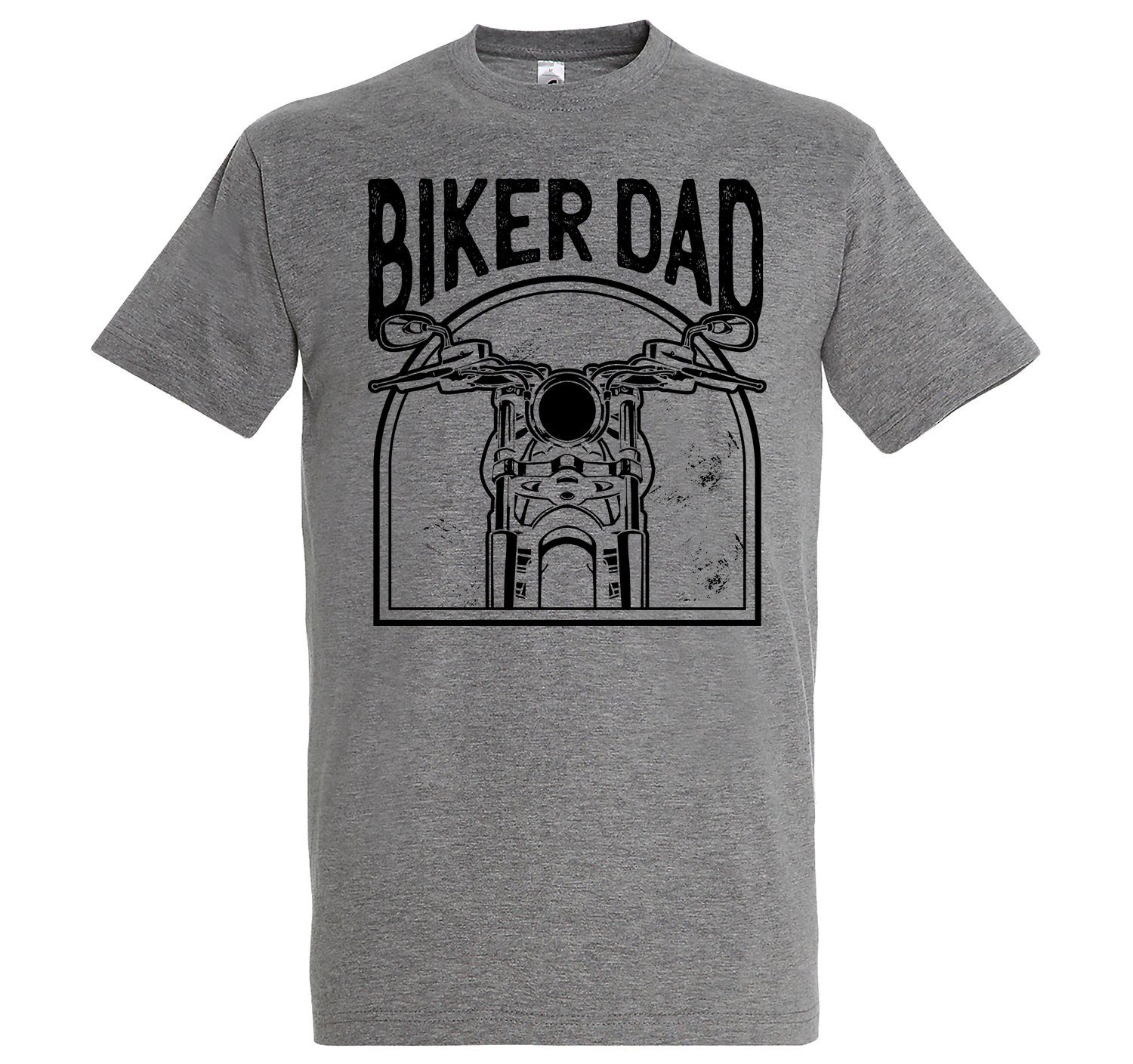 Youth Dad" "Biker T-Shirt Frontprint Herren Designz Grau Shirt trendigem mit
