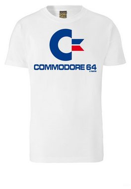 LOGOSHIRT T-Shirt Commodore C64 Logo mit Commodore-Logo