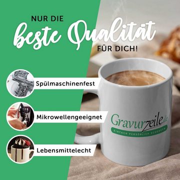 GRAVURZEILE Tasse mit Spruch - Ich liebe dich V2 - Geschenk für Paare, Keramik, Farbe: Rot