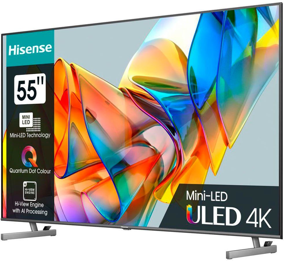 4K (139 Smart-TV) Mini-LED-Fernseher Hisense Ultra 55U6KQ Zoll, HD, cm/55