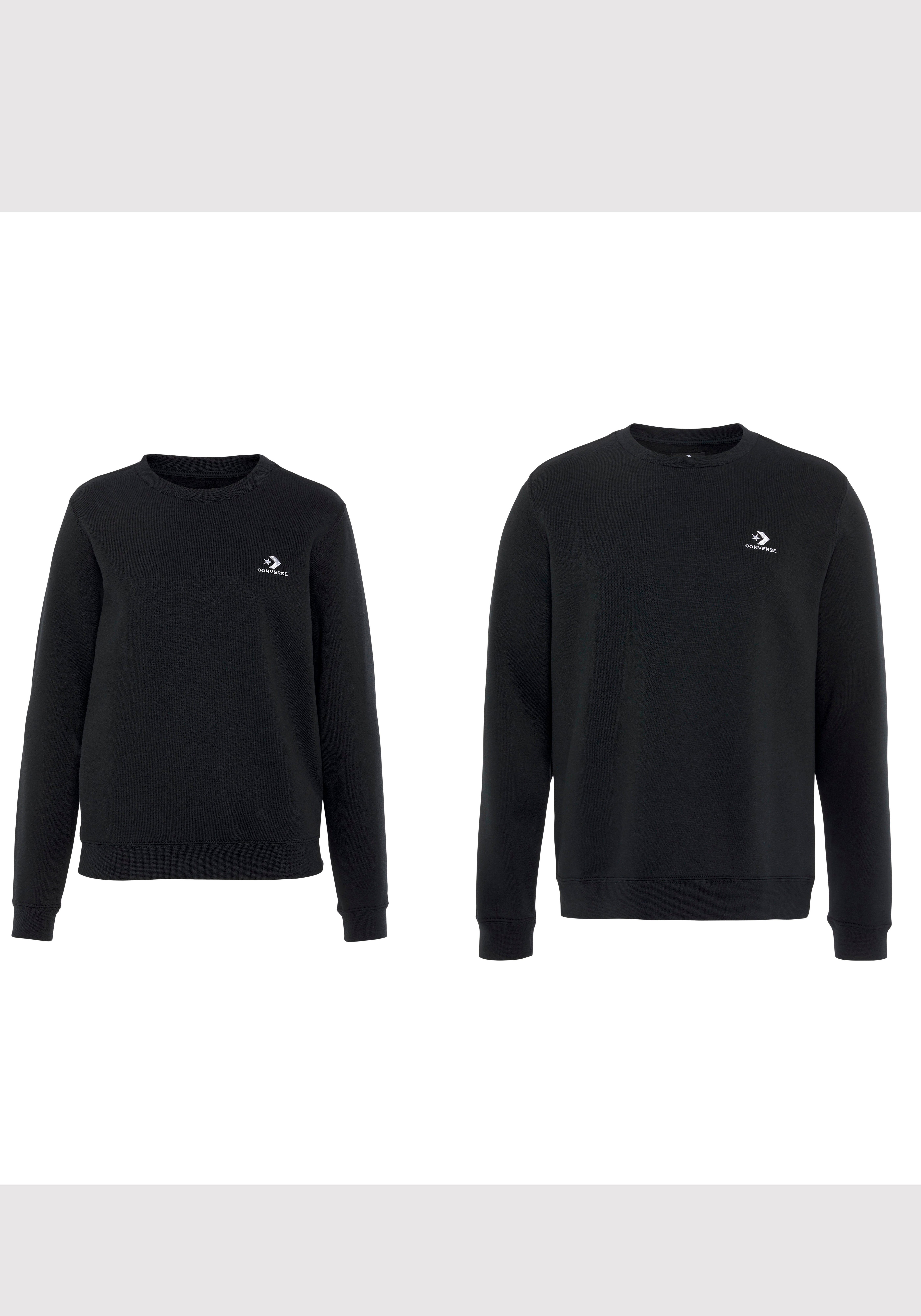 Converse Sweatshirt GO-TO EMBROIDERED STAR CHEVRON BRUSHED BACK FLEECE CREW SWEATSHIRT mit Rundhalsausschnitt, aus angerauter Sweatware