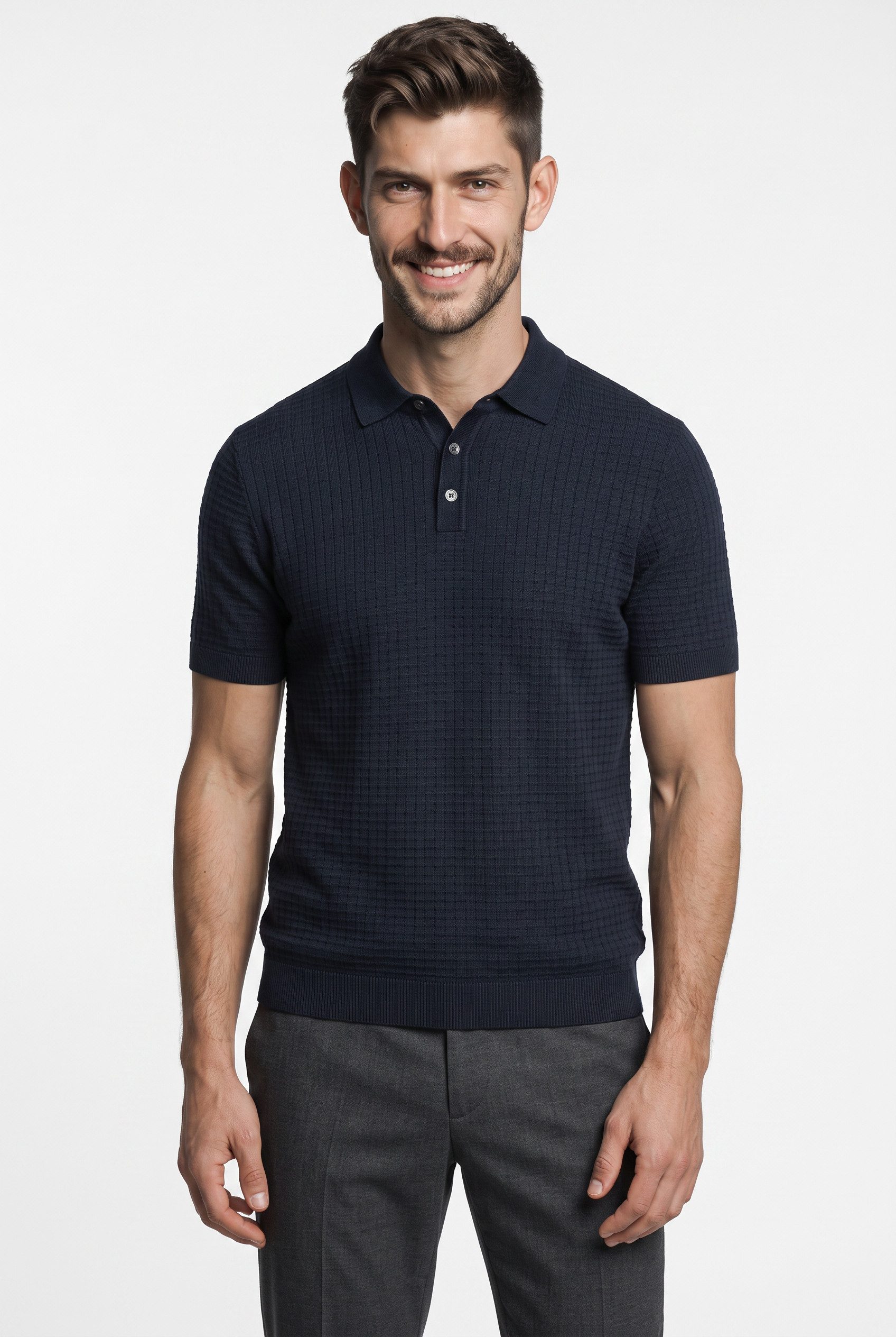 JOOP! Poloshirt Vanceo mit Strukturmuster