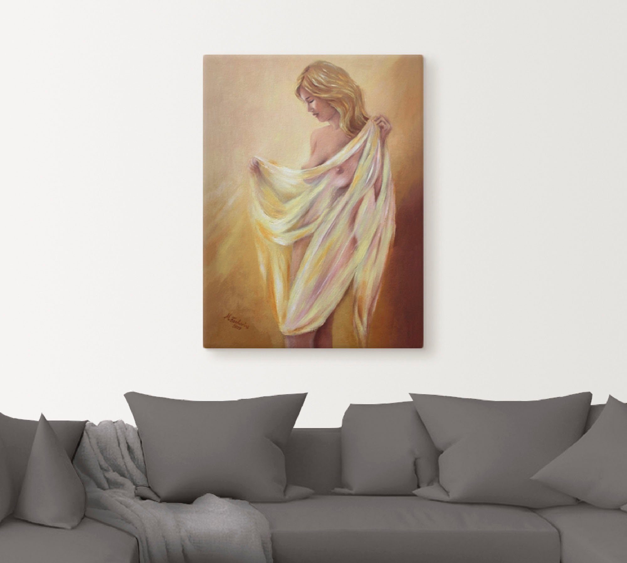 Artland Wandbild Akt mit Tuch, Frau (1 St), als Leinwandbild, Poster in verschied. Größen