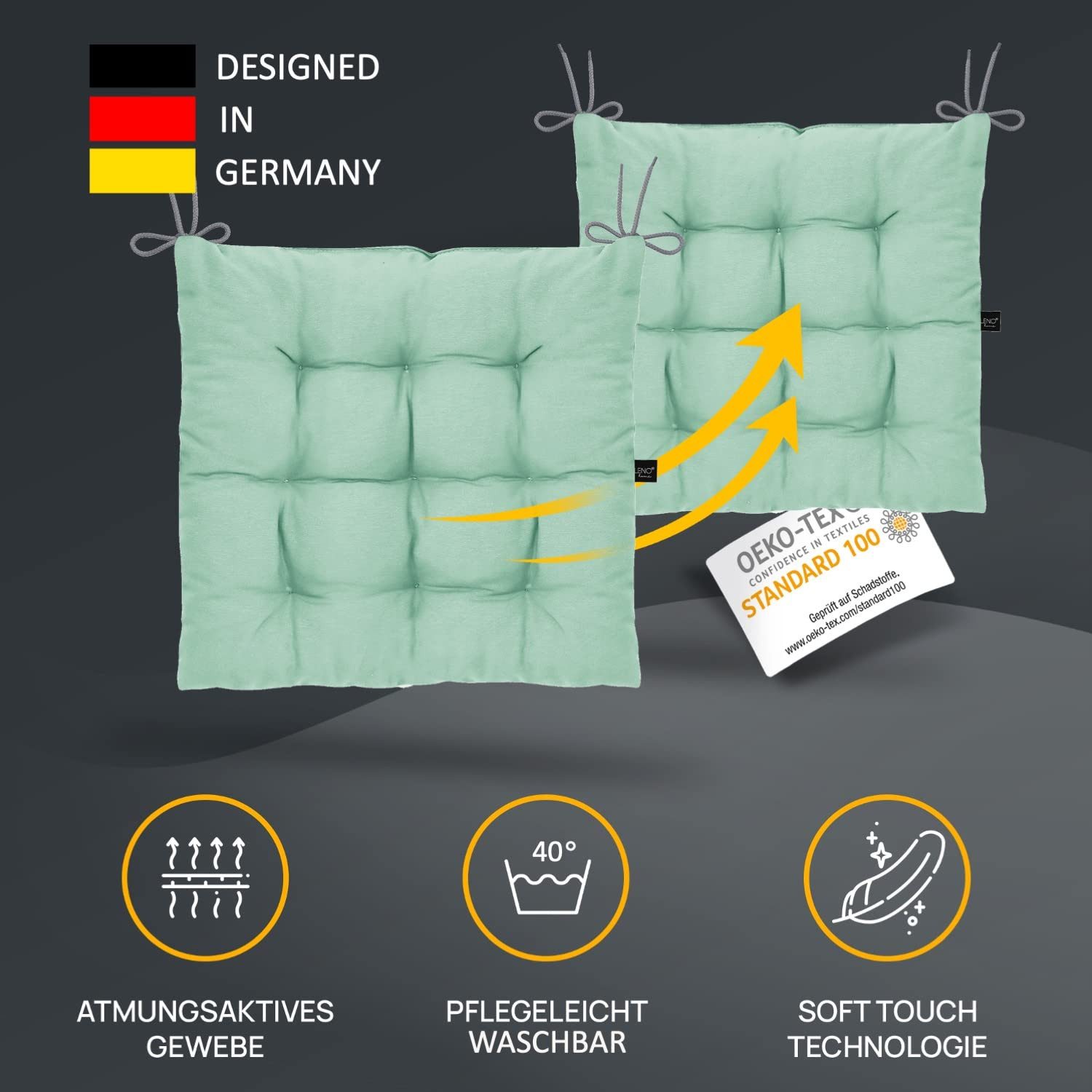 LILENO HOME Stuhlkissen Sitzkissen für Gartenstuhl, günstig online kaufen