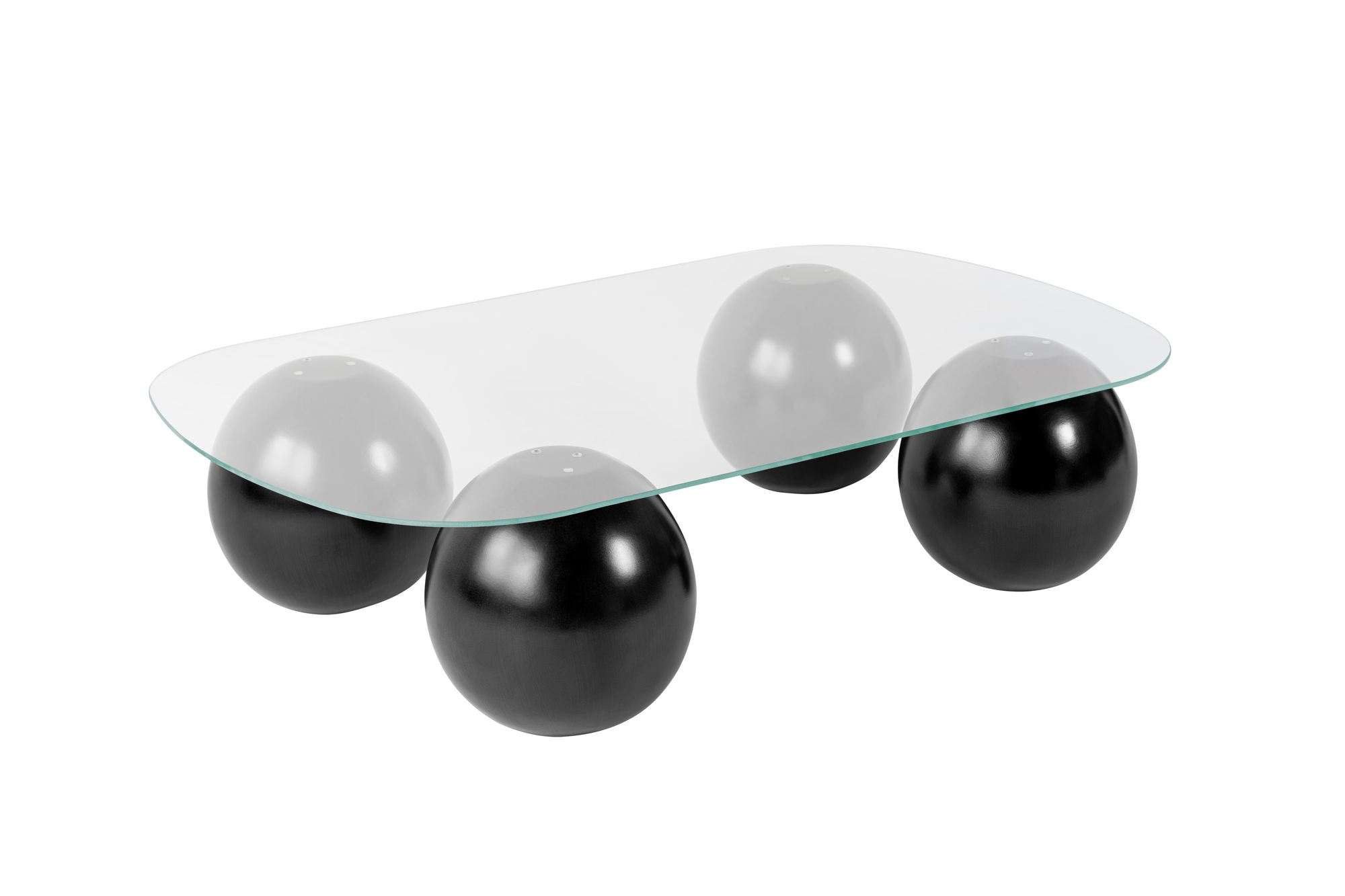 Skye Decor Couchtisch Evara (Einzelartikel), Modernes Design Gehärtete Glasplatte Außergewöhnliche Fußform