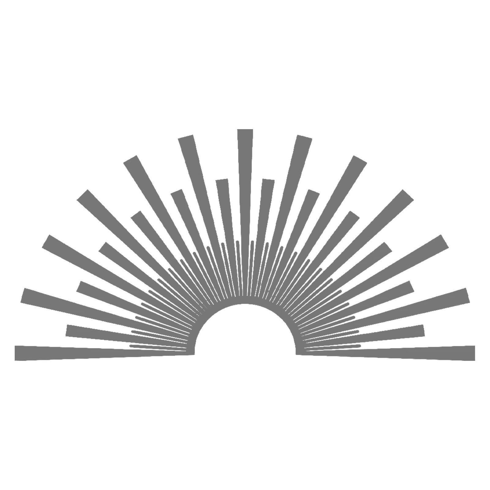 Jumpeak Wanddekoobjekt Sonne Metall Kunst Wanddekor, abstrakte Sonne Dekoration,Metall Sonne, Hergestellt aus Metall,Wählen Sie die richtige Größe und Farbe