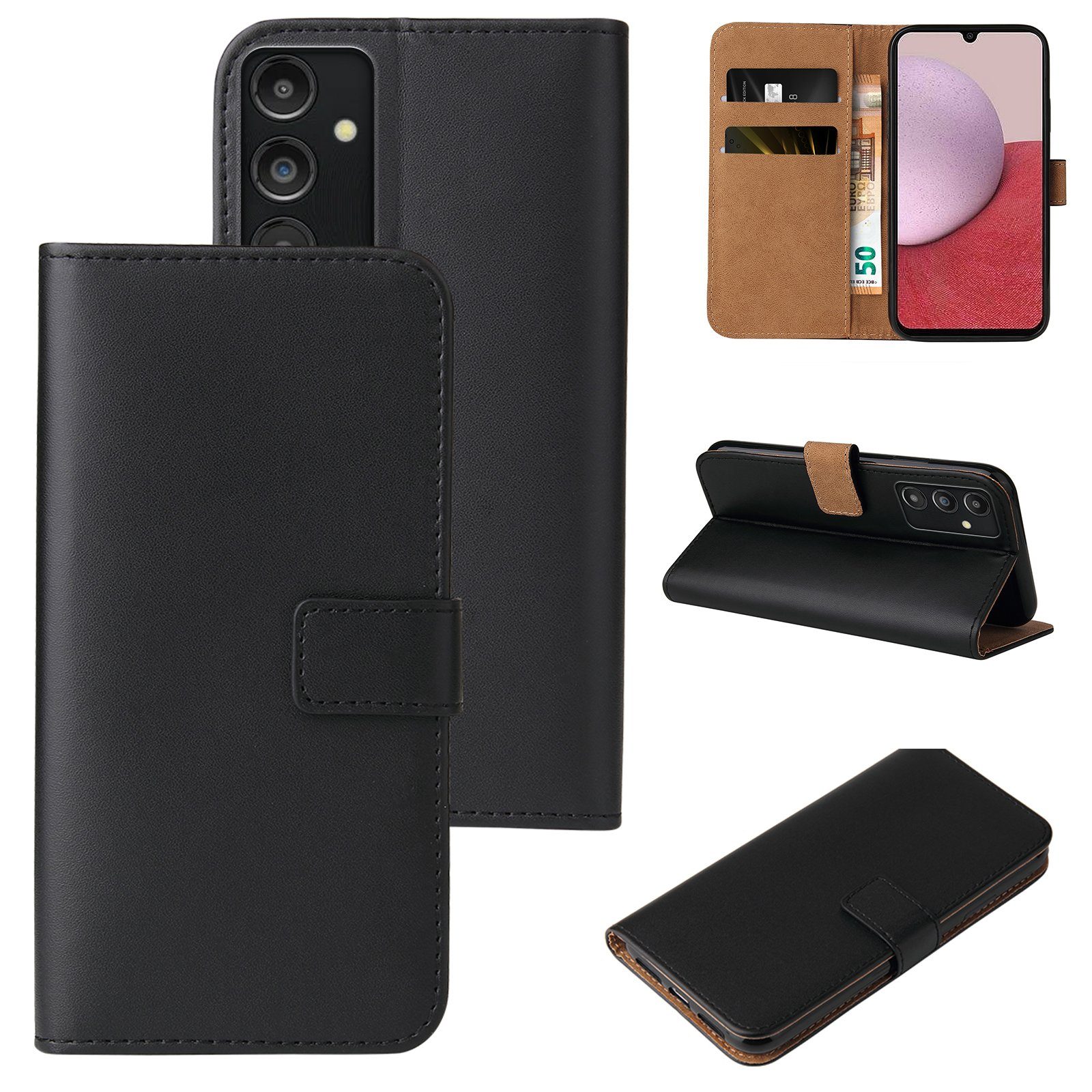 Tec-Expert Handyhülle Klapp Hülle für Samsung Galaxy A14 5G 6.6 Zoll, 6.6, Flip Case für Samsung Galaxy A14 5G