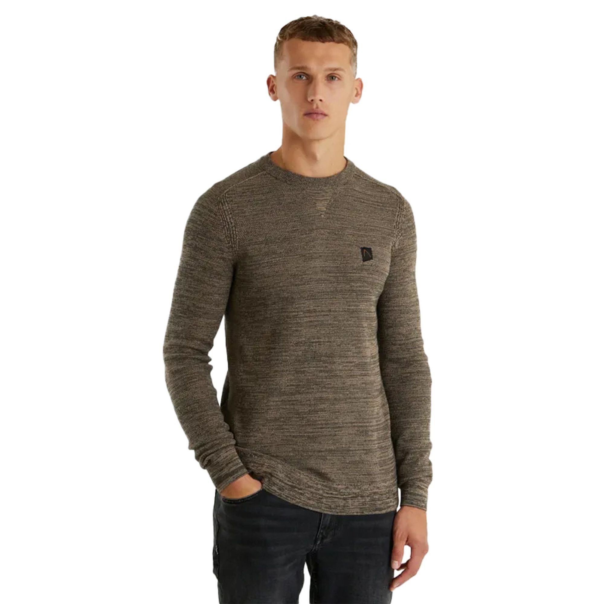 CHASIN' Sweatshirt Basal Mixed Pullover, braun
