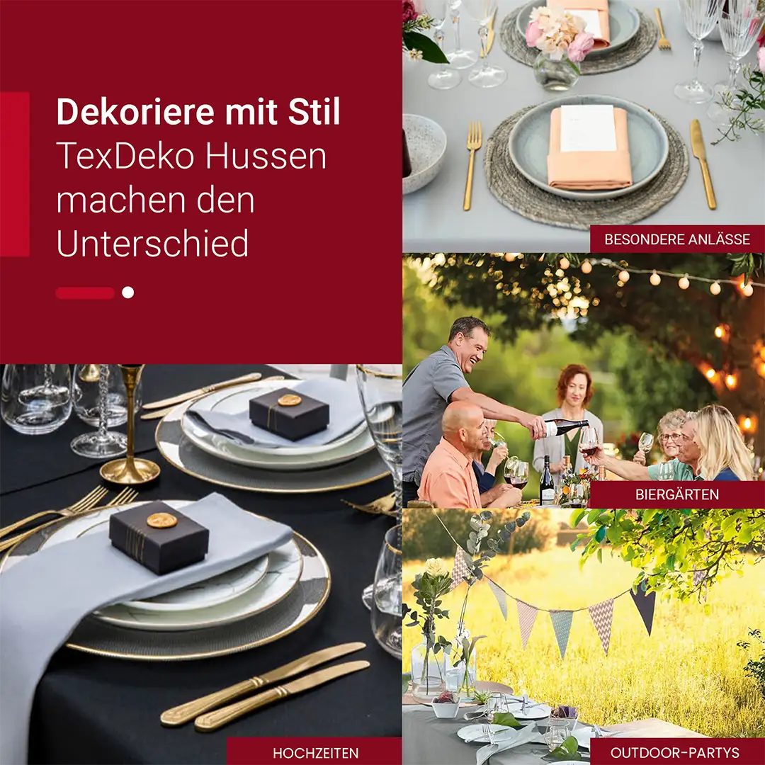 TexDeko Biertischhusse Biertischhussen Premium für Bierzeltgarnituren (nur Tisch), Länge & Breite: Nach Wahl, blickdicht & pflegeleicht – Bild 5 von 5