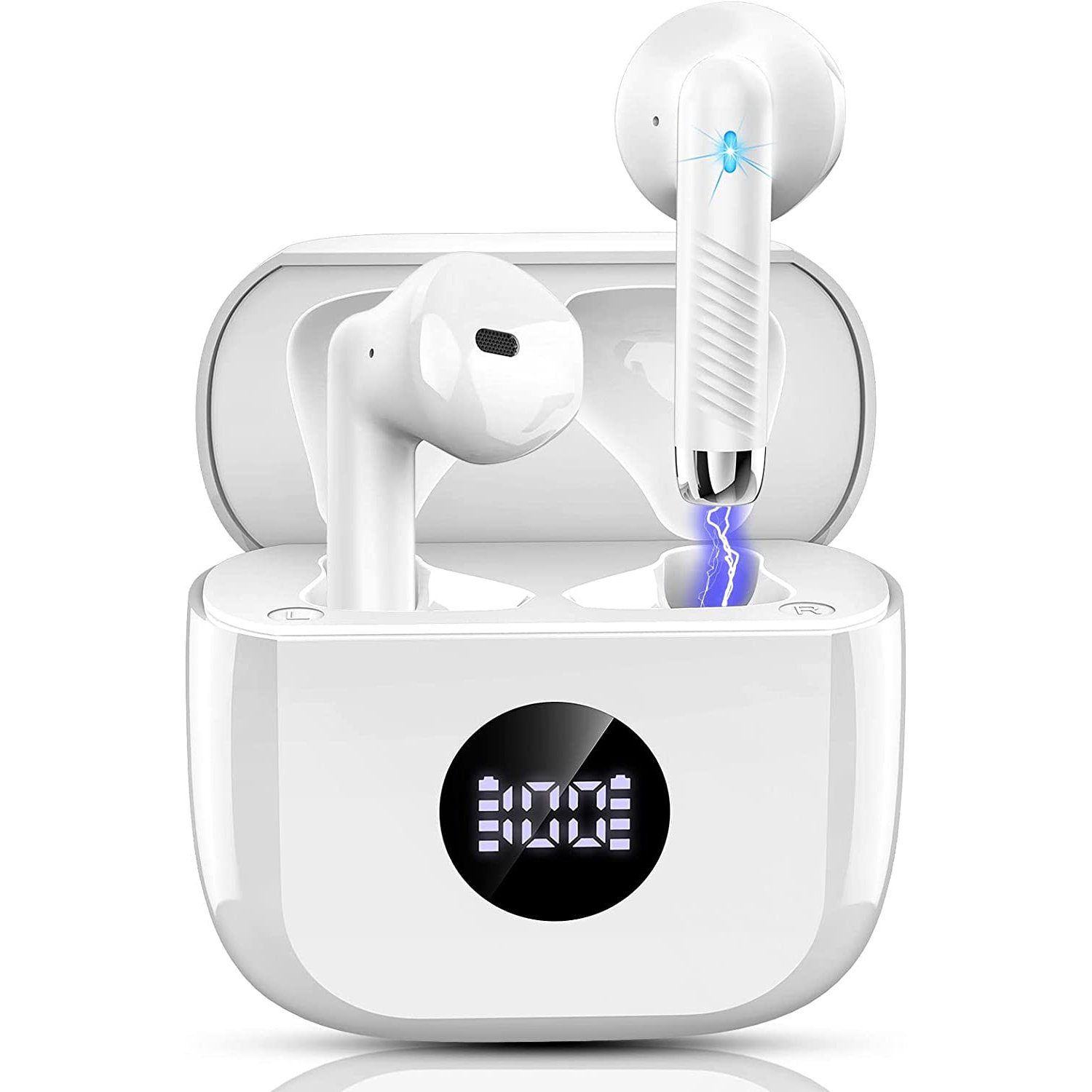 zggzerg In-ear Kopfhörer, Kabellos, LED Leistungsanzeige, Sport Ohrhörer  Bluetooth-Kopfhörer