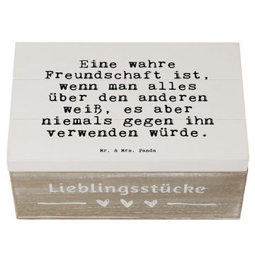 Mr. & Mrs. Panda Dekokiste Eine wahre Freundschaft ist,... - Weiß - Geschenk, Freunde, Zitate, W (1 St)