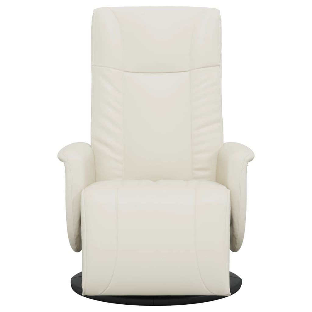 vidaXL Sessel Relaxsessel mit Fußteil Creme günstig online kaufen