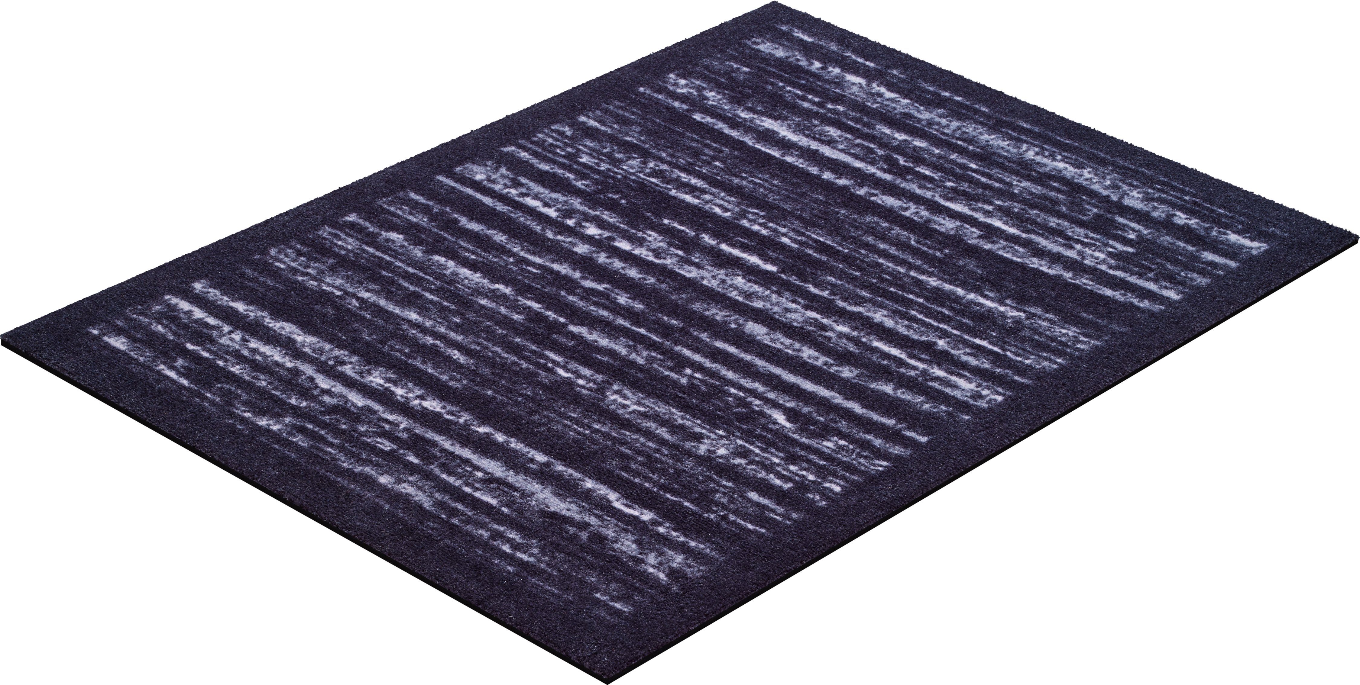 Fußmatte Hamada, Grund, rechteckig, Höhe: 8 mm, In- und Outdoor geeignet,  Schmutzfangmatte mit Bordüre, waschbar, den | Flachgewebe-Teppiche