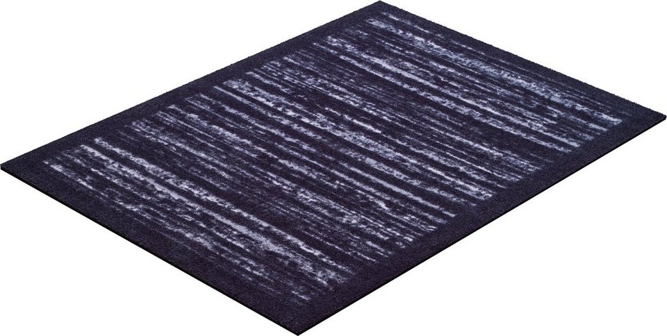 Fußmatte Hamada, Grund, rechteckig, Höhe: 8 mm, In- und Outdoor geeignet,  Schmutzfangmatte mit Bordüre, waschbar, den