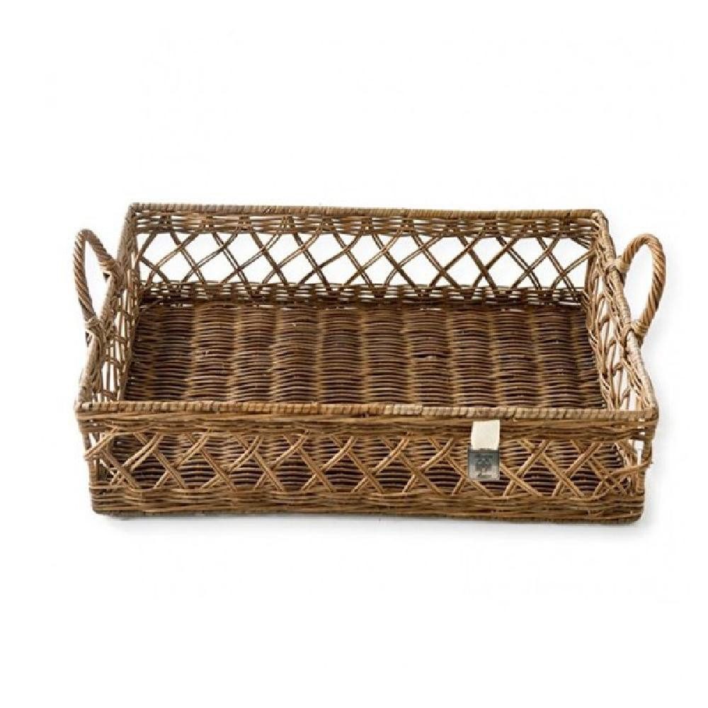 Rivièra Maison Tablett Tablett Avenue Pierre Rustic Rattan (45cm)