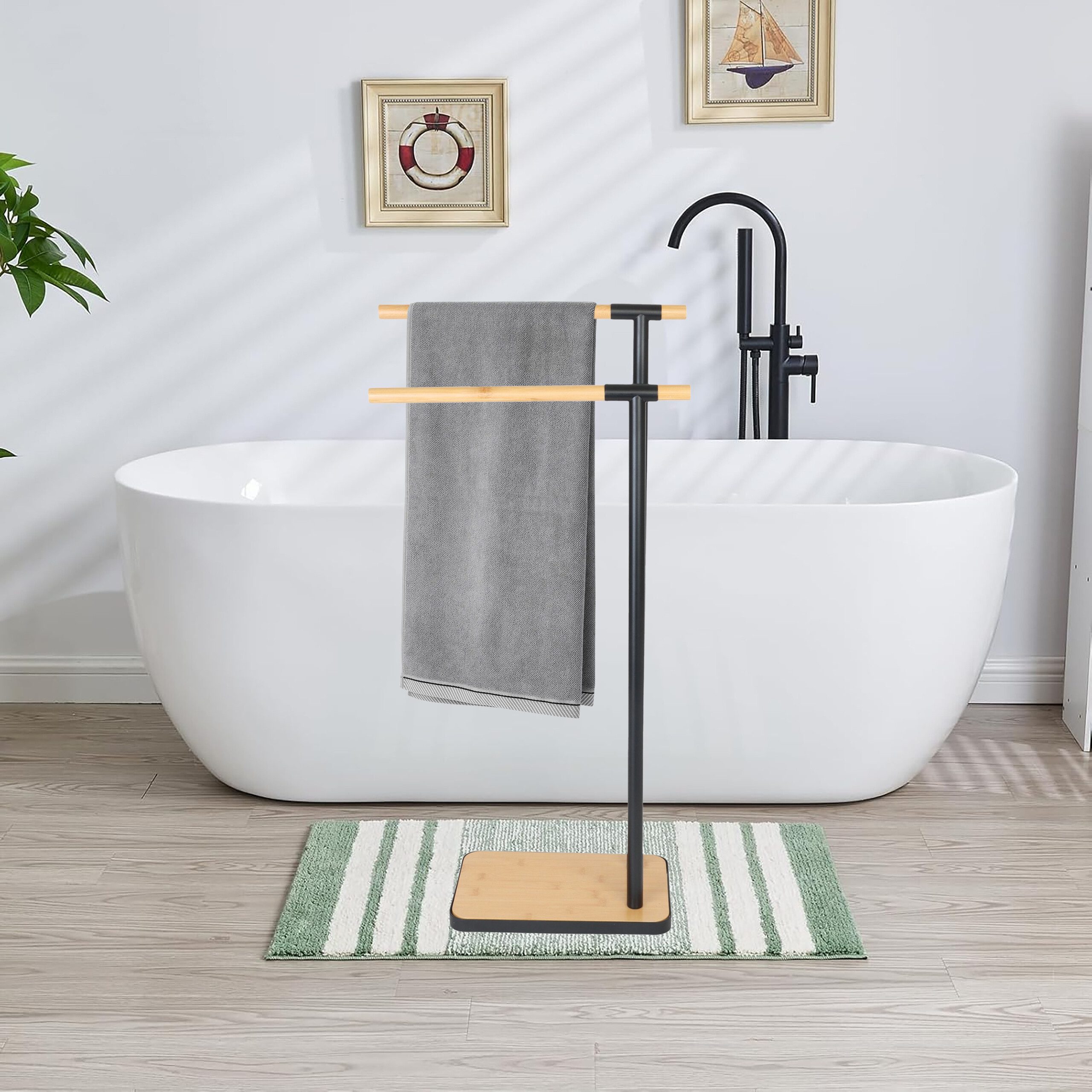 relaxdays Handtuchständer Handtuchhalter stehend günstig online kaufen