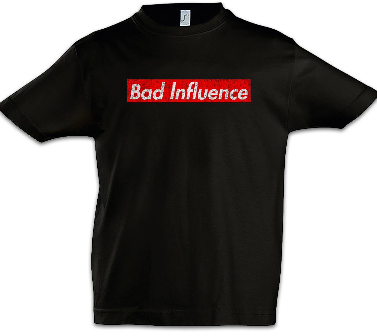 Print-Shirt Bad Influence Kinder T-Shirt Biker Club MC Rocker Adler Eagle