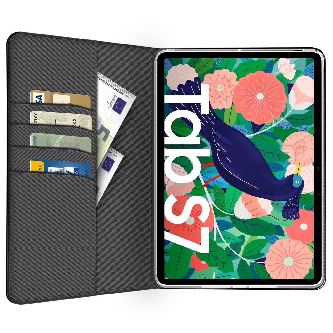 CoolGadget Tablet-Hülle Book Case Tablet Tasche Für Samsung Galaxy Tab S7+ 31,5 cm (12,4 Zoll), Hülle Klapphülle Cover Samsung Tab S7 Plus (T970/T975) Schutzhülle