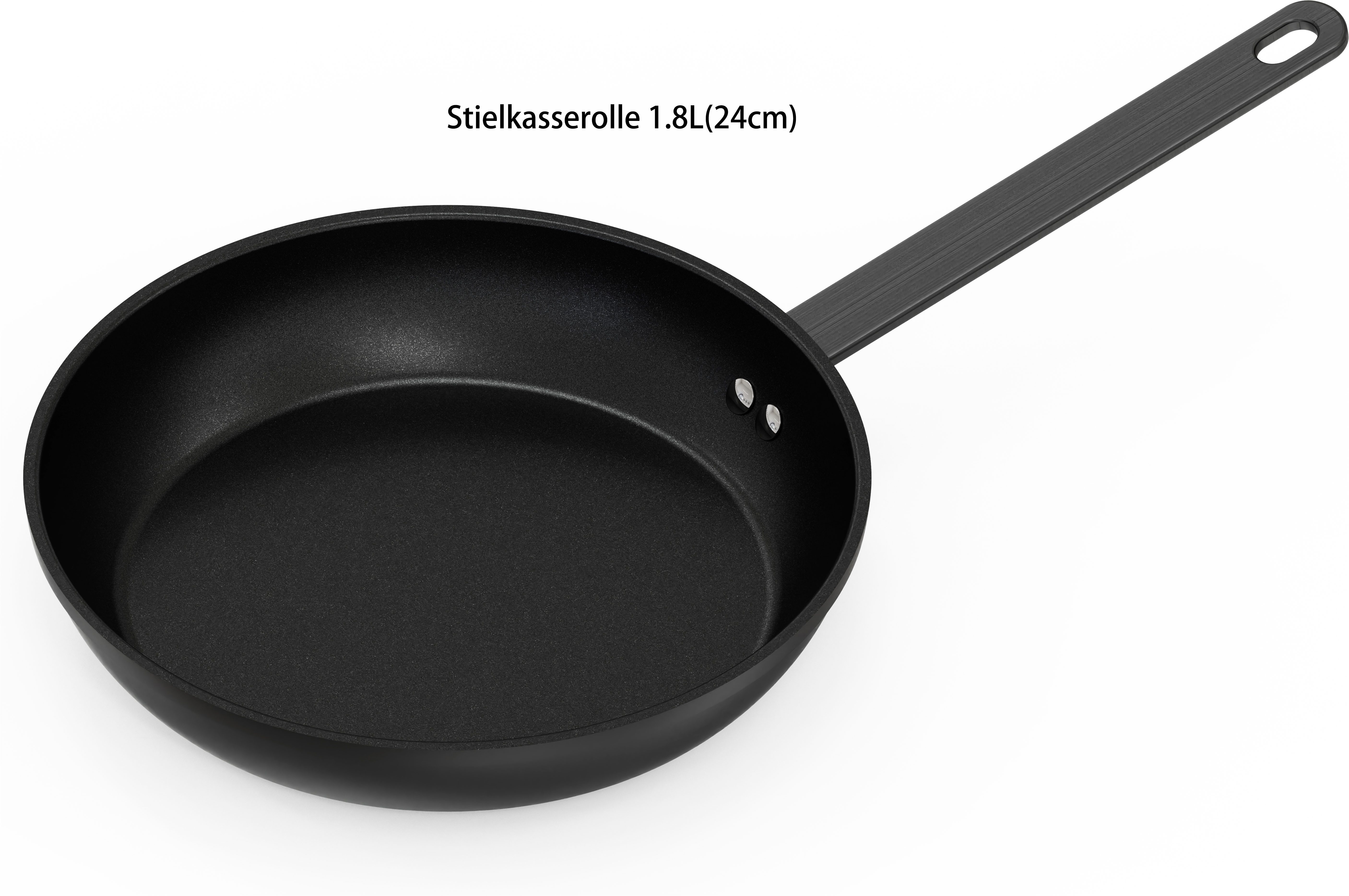 Hanseatic Bratpfanne ALU PRO, Aluminium (1-tlg), Profi Pfanne mit Antihaftbeschichtung, für alle Herdarten, Induktion – Bild 4 von 5