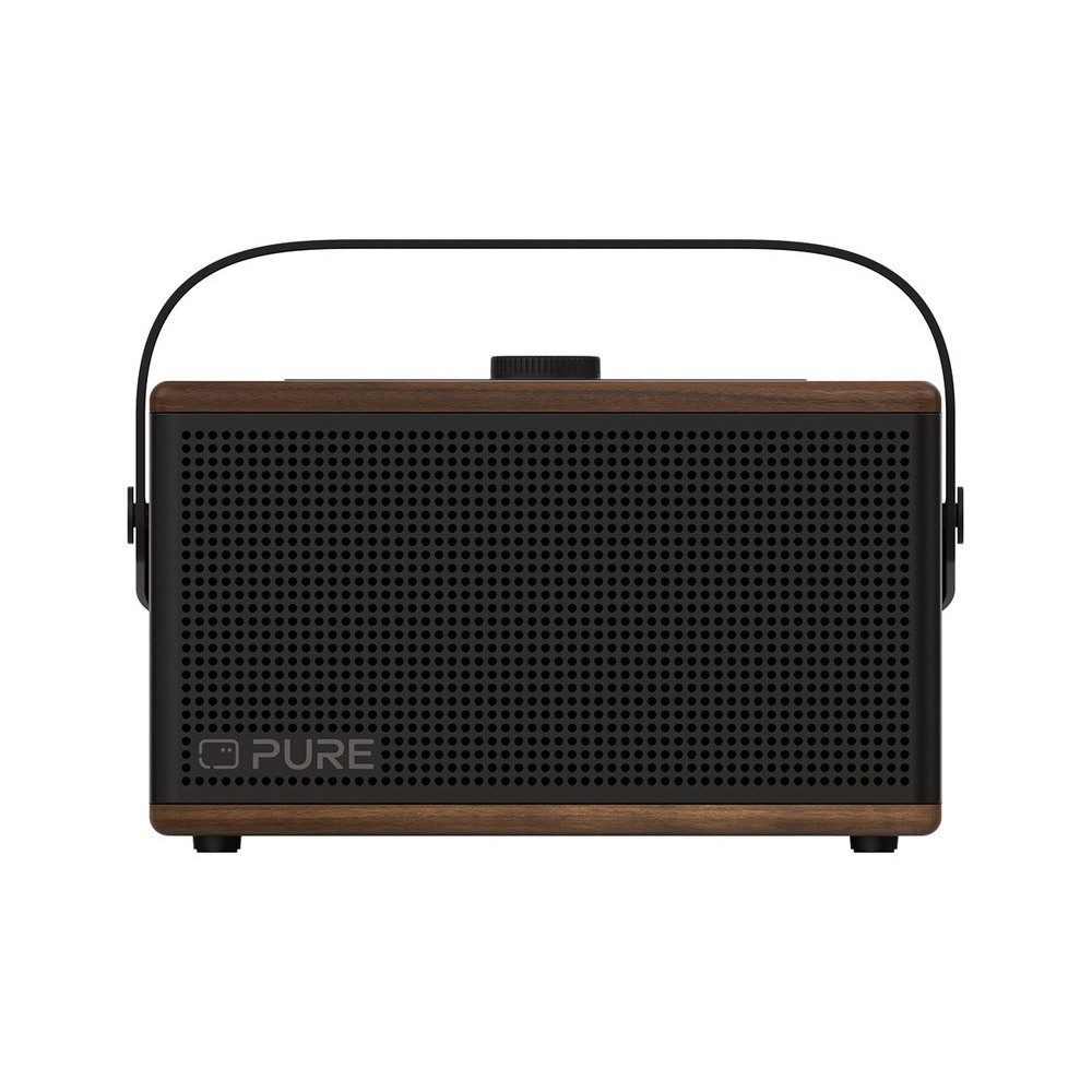 Pure Classic Aura Bluetooth-Lautsprecher Kaffee Braun/Walnuss Bluetooth-Lautsprecher (Bluetooth, Tragbarer Bluetooth-Lautsprecher)