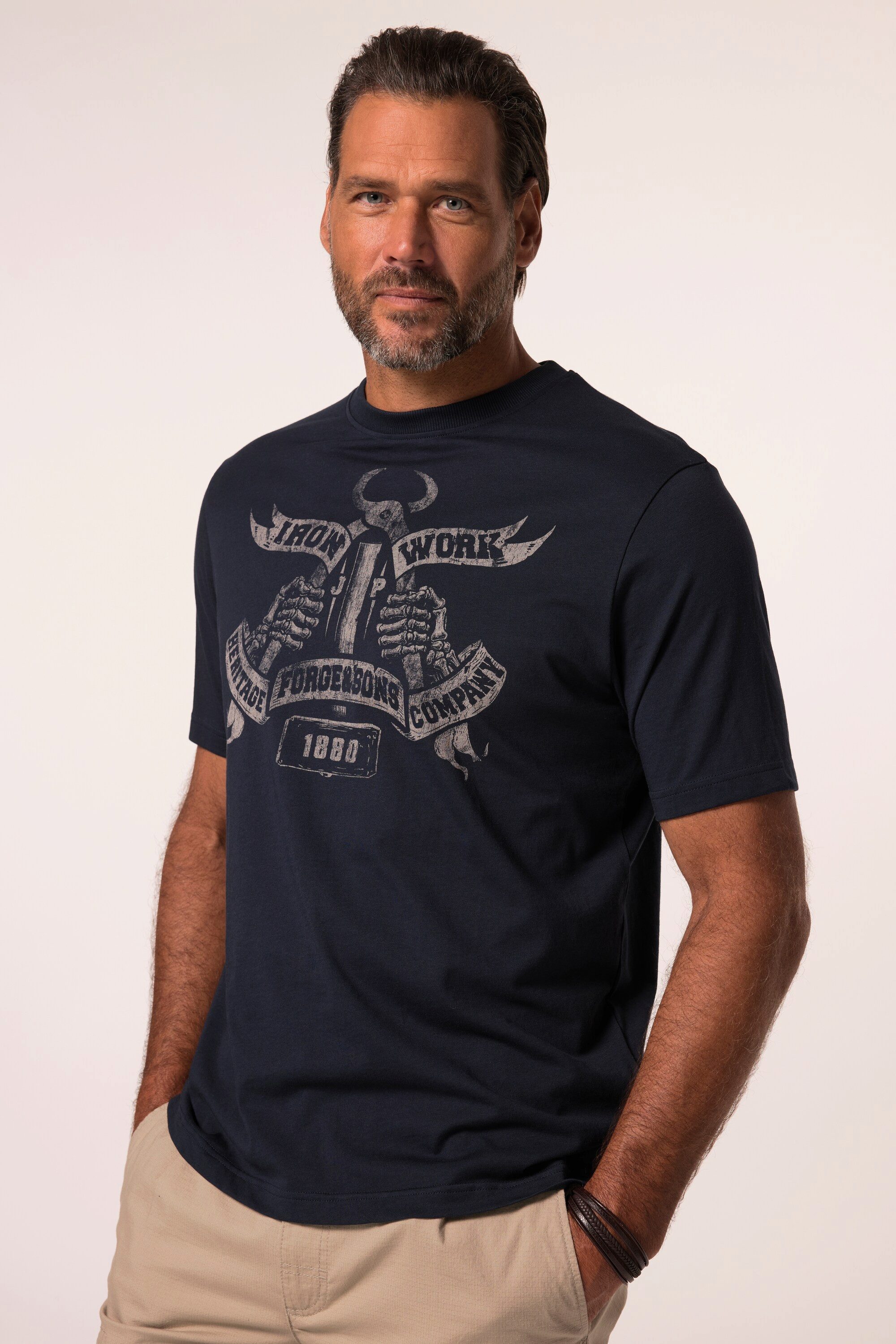 T-Shirt T-Shirt Halbarm Workwear Brustprint