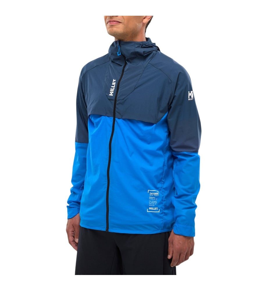 Millet Softshelljacke Intense Windbreaker (Stretchmaterial, winddicht) iconblau/denimblau
