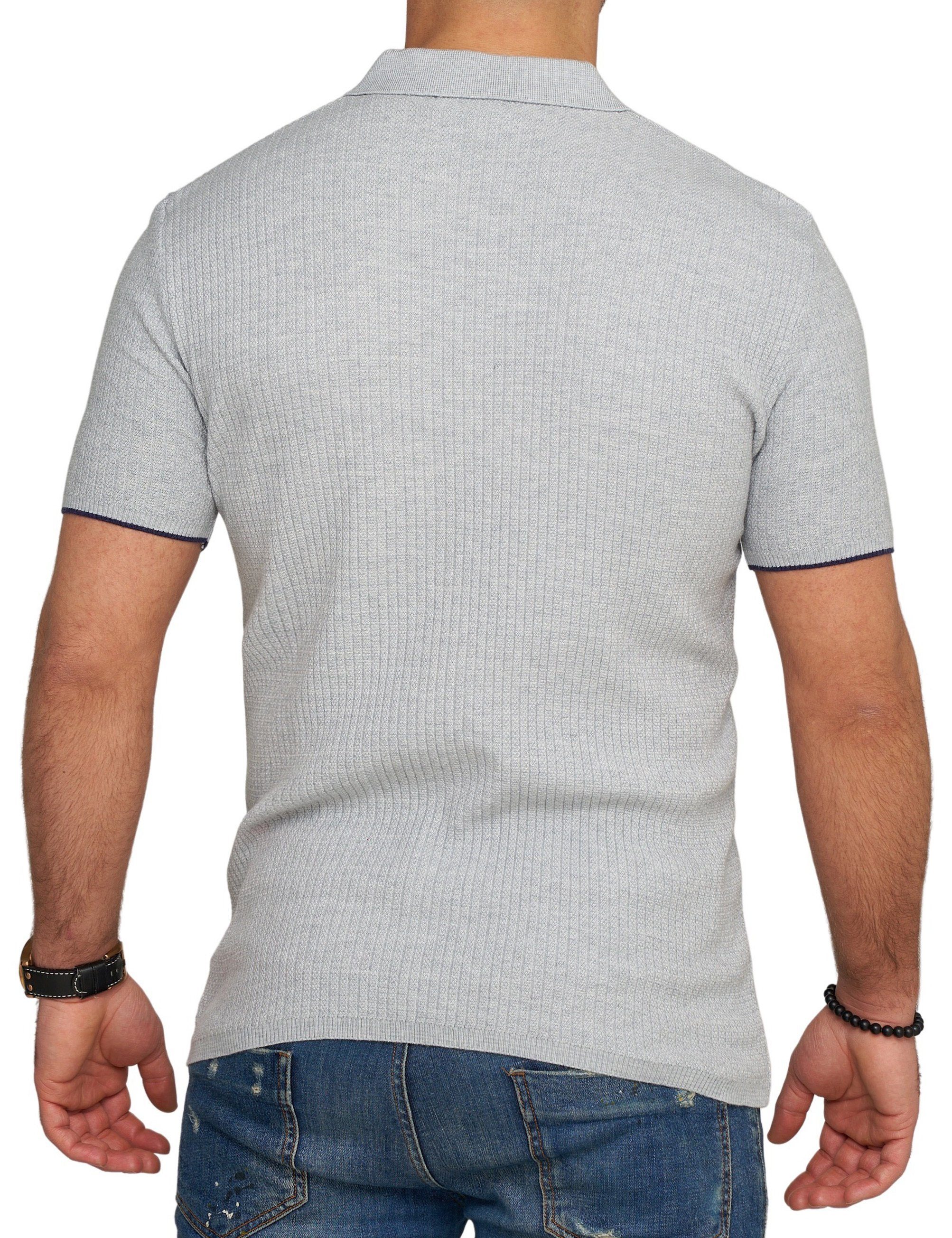 CARISMA Poloshirt CRMANAUS Rippstrick Kurzarm Polo T-Shirt günstig online kaufen