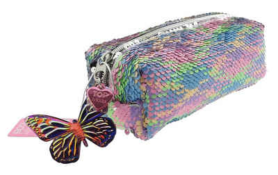 Depesche Federmäppchen Schlamper mit Streichpailletten pink Ballett Fantasy Model Schlamper, (Stück, 1-tlg., Schlamper), Federtasche Stiftemäppchen Federmappe Pencilcase Stifteetui