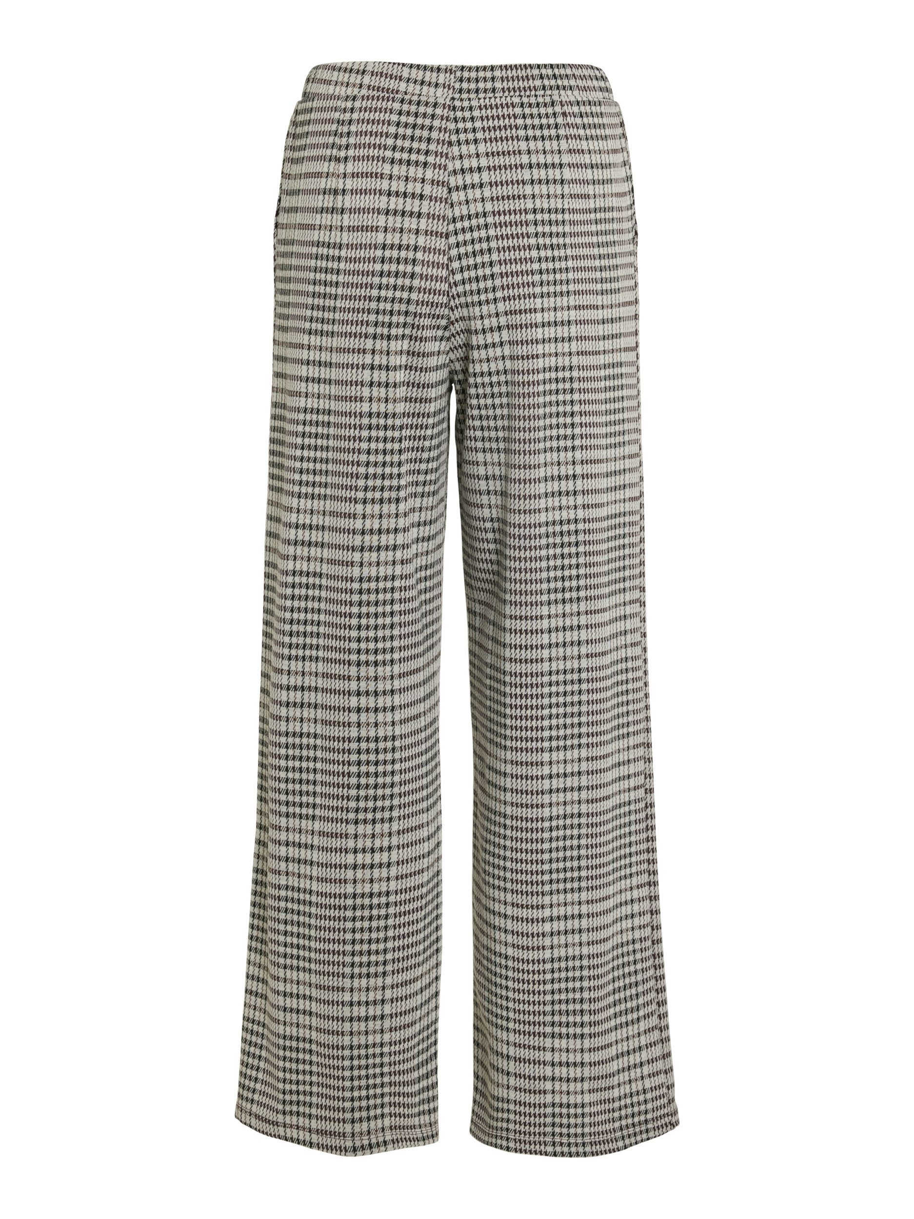 Vila Stoffhose VIRAJA CHECKS HW WIDE PANTS/R