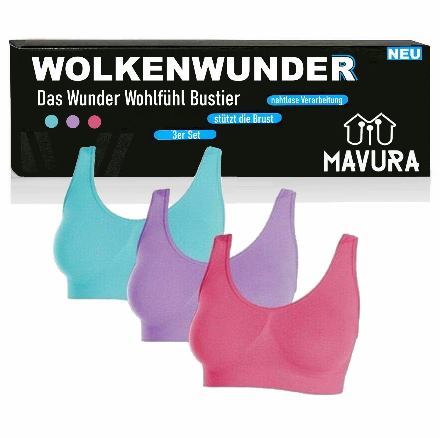 MAVURA Bustier WOLKENWUNDER Das Wunder Wohlfühl günstig online kaufen