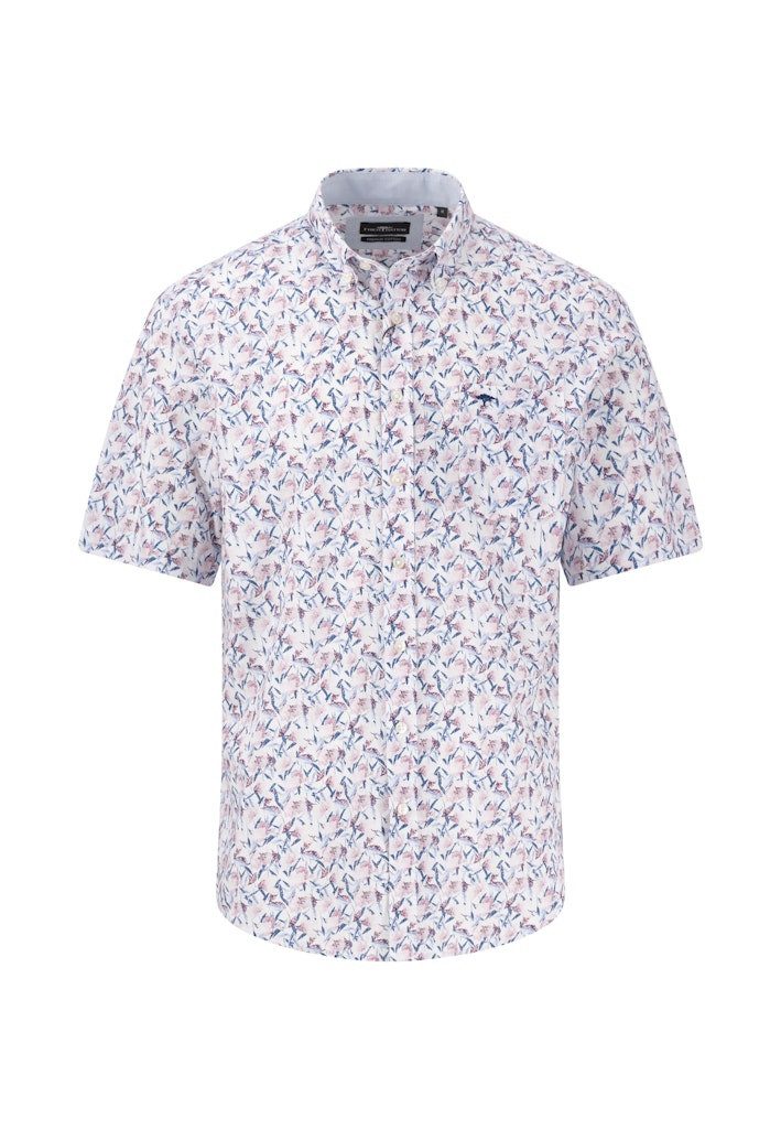FYNCH-HATTON T-Shirt Kurzarm Hemd mit Print günstig online kaufen
