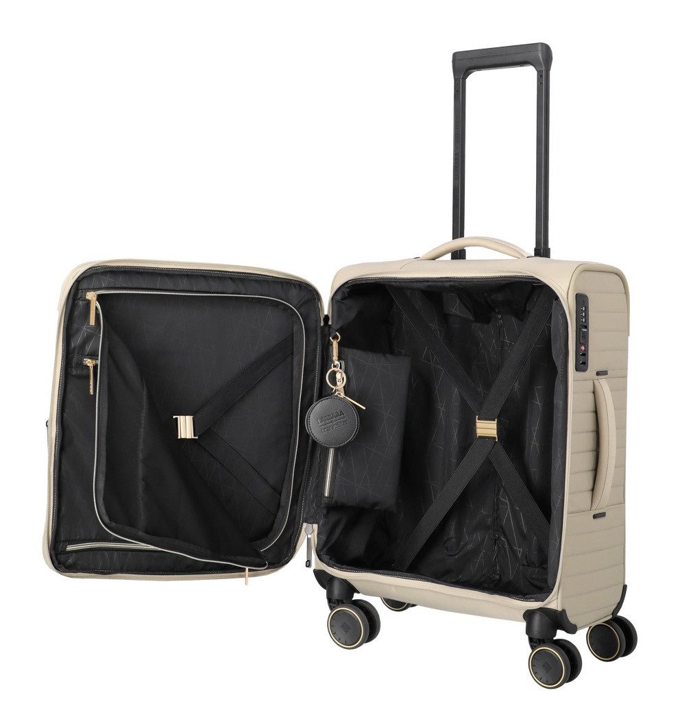 travelite Weichgepäck-Trolley BARBARA STEPP Weichgepäck-Koffer, 4 Rollen, Volumenerweiterung und Schlüsselanhänger – stylisches Reisegepäck