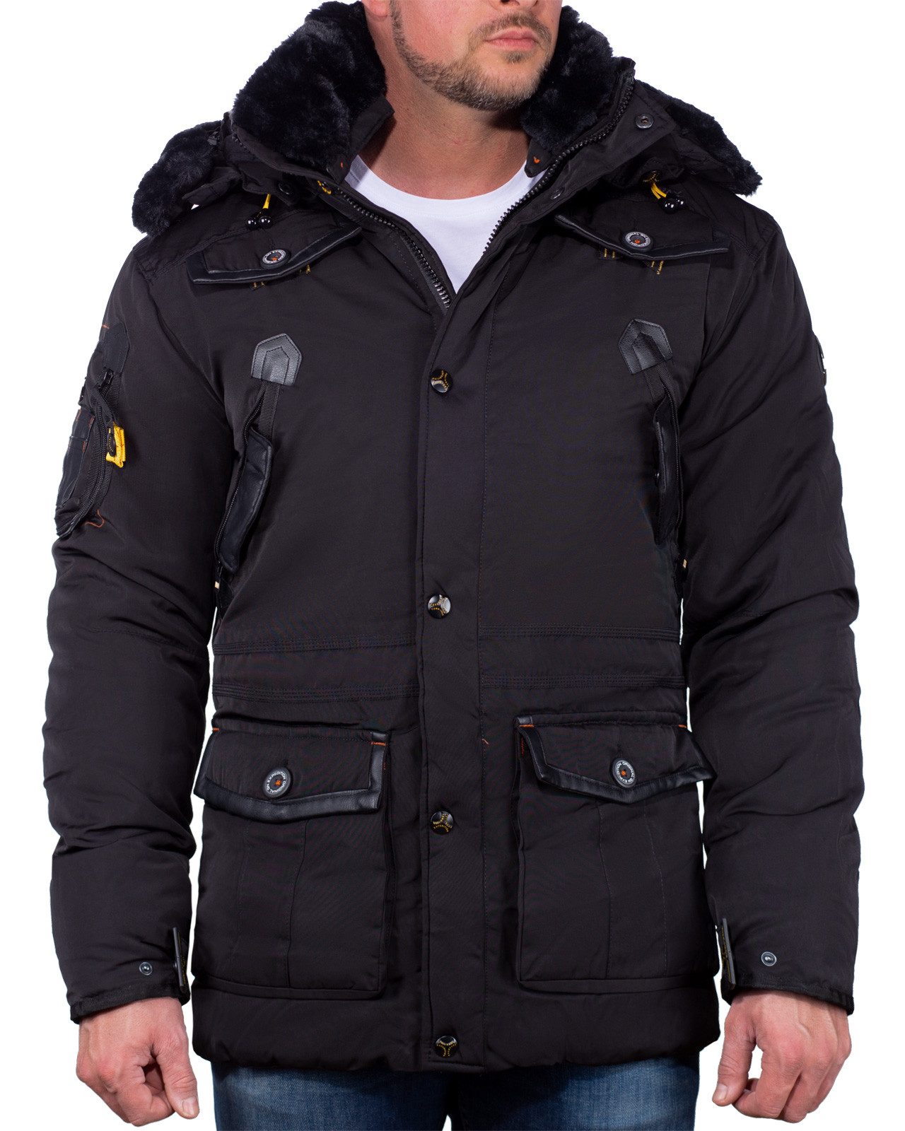 Geographical Norway Winterjacke Herren Regular Fit Jacke baacrobate Black L günstig online kaufen