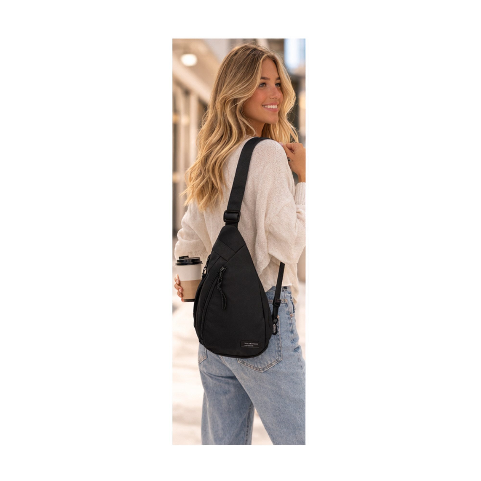 Antonio Umhängetasche Antonio Urban Line modische kleine City-Umhängetasche extra leicht