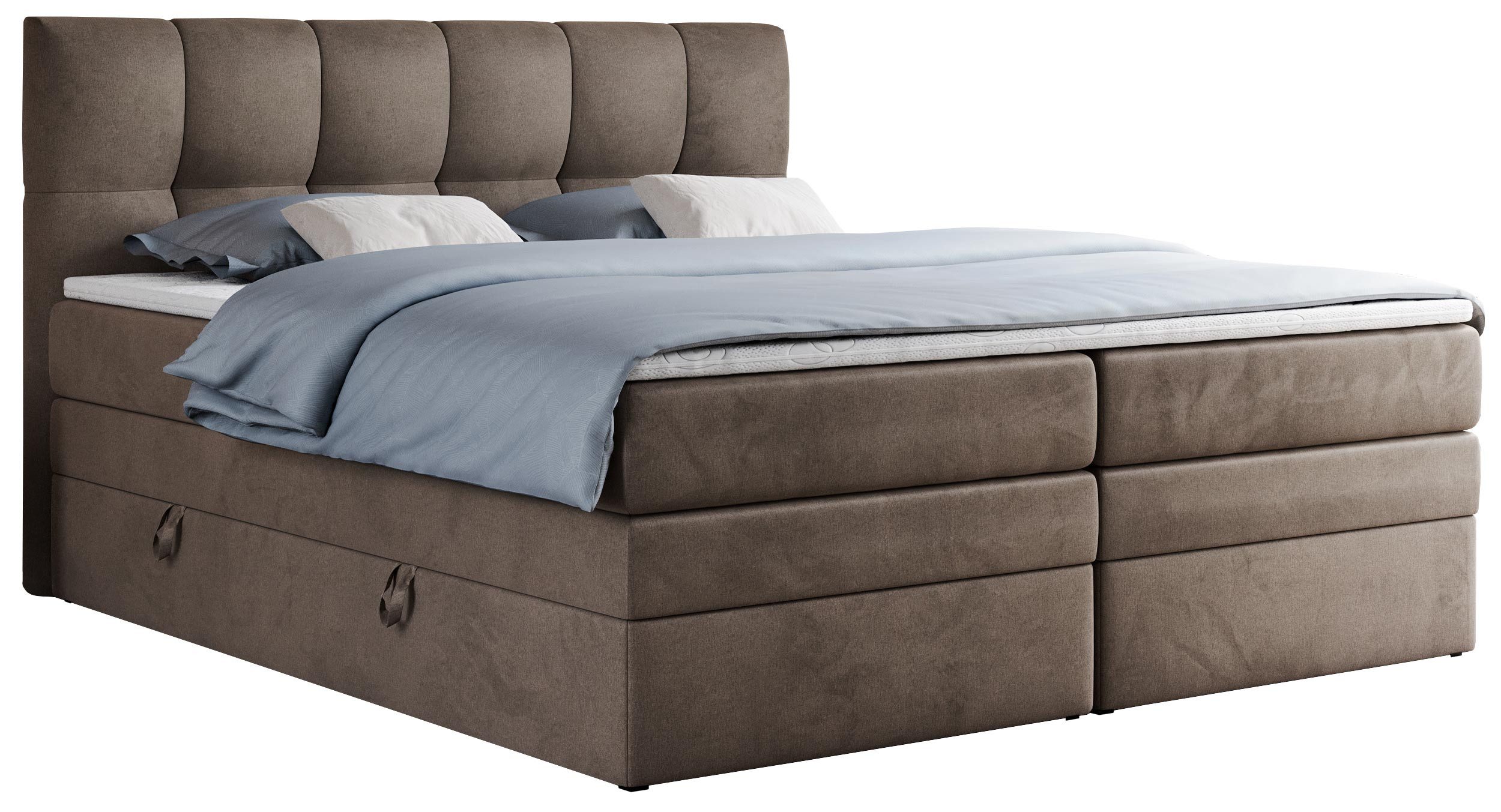 MKS MÖBEL Boxspringbett ALVIN KING (Set, günstig online kaufen