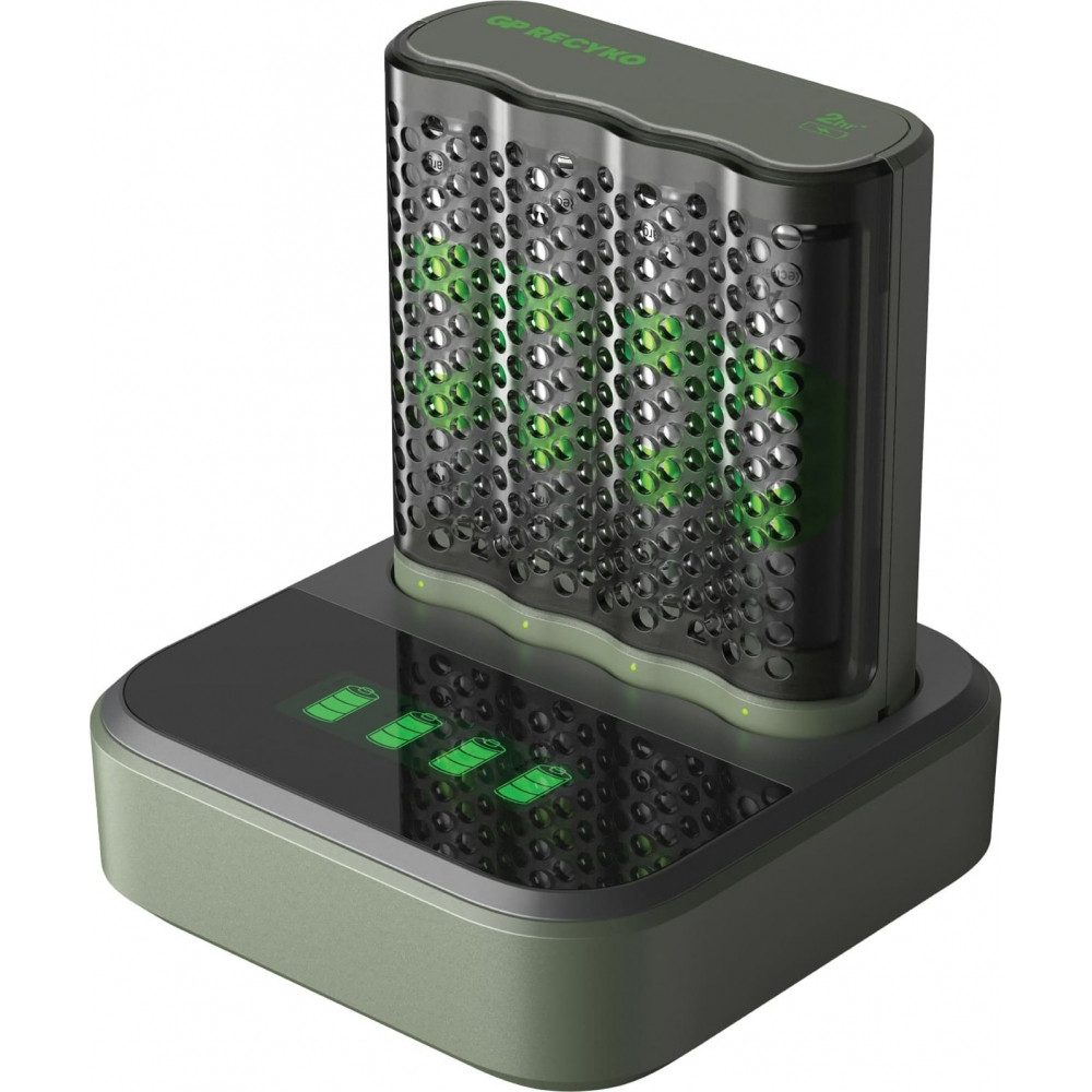 GP Batteries USB Akkuladegerät M452 mit Docking-Station. Akku