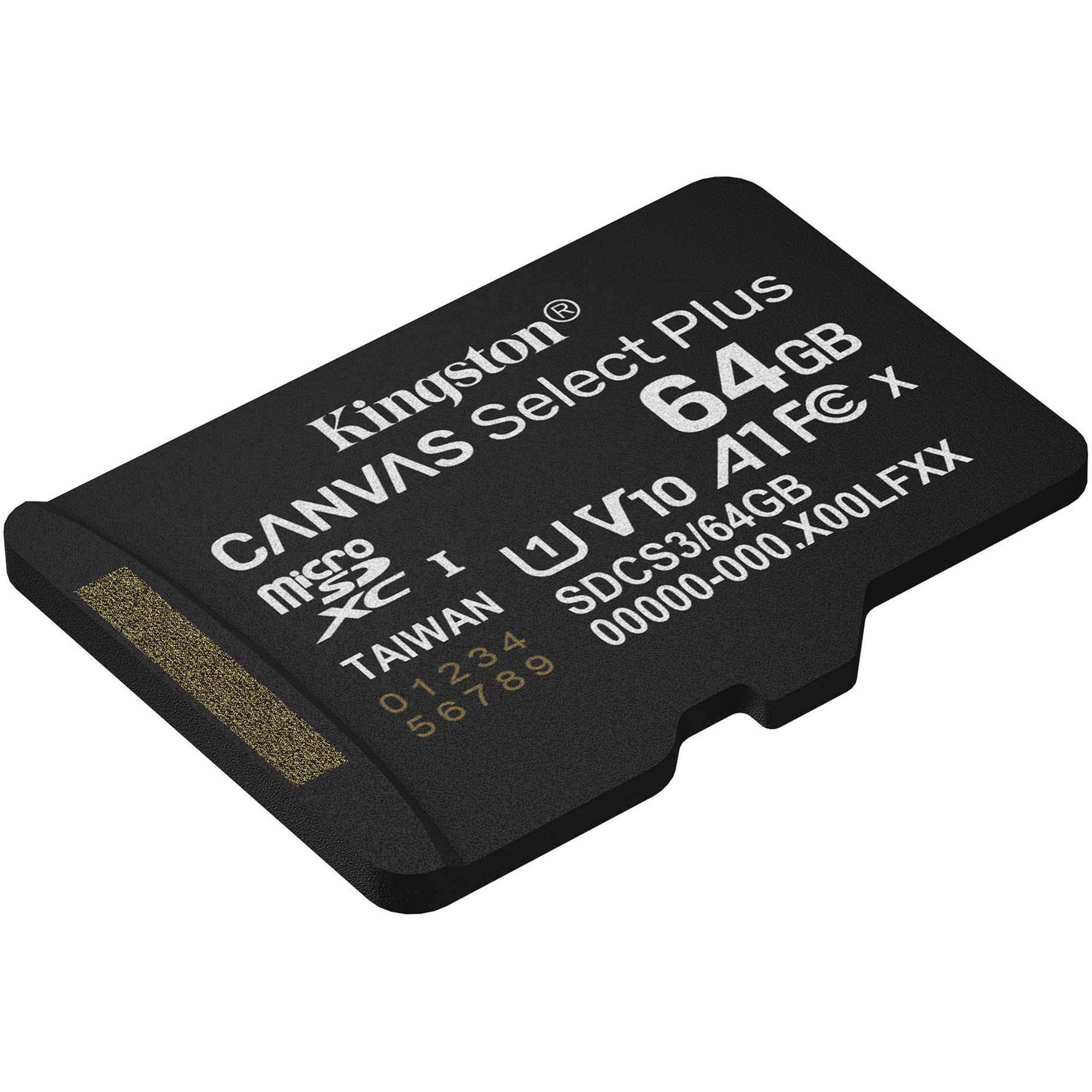 Kingston Kingston Canvas Select Plus 64 GB MicroSDXC, externer Speicher (64 GB GB)