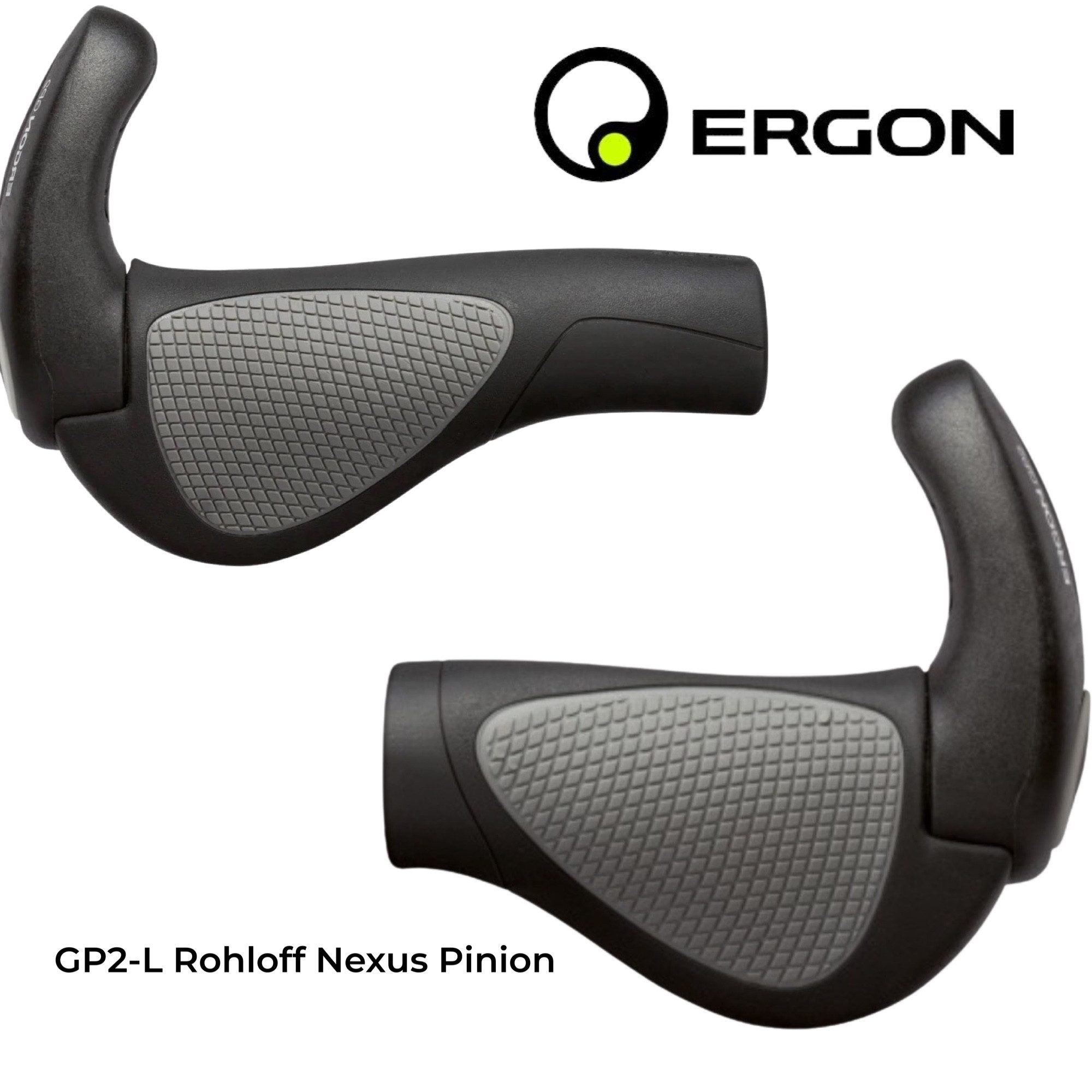 Ergon Fahrradlenkergriff Ergon GP2-L Single Grip Shift Nexus Ebike Fahrrad Griffe Hörnchen