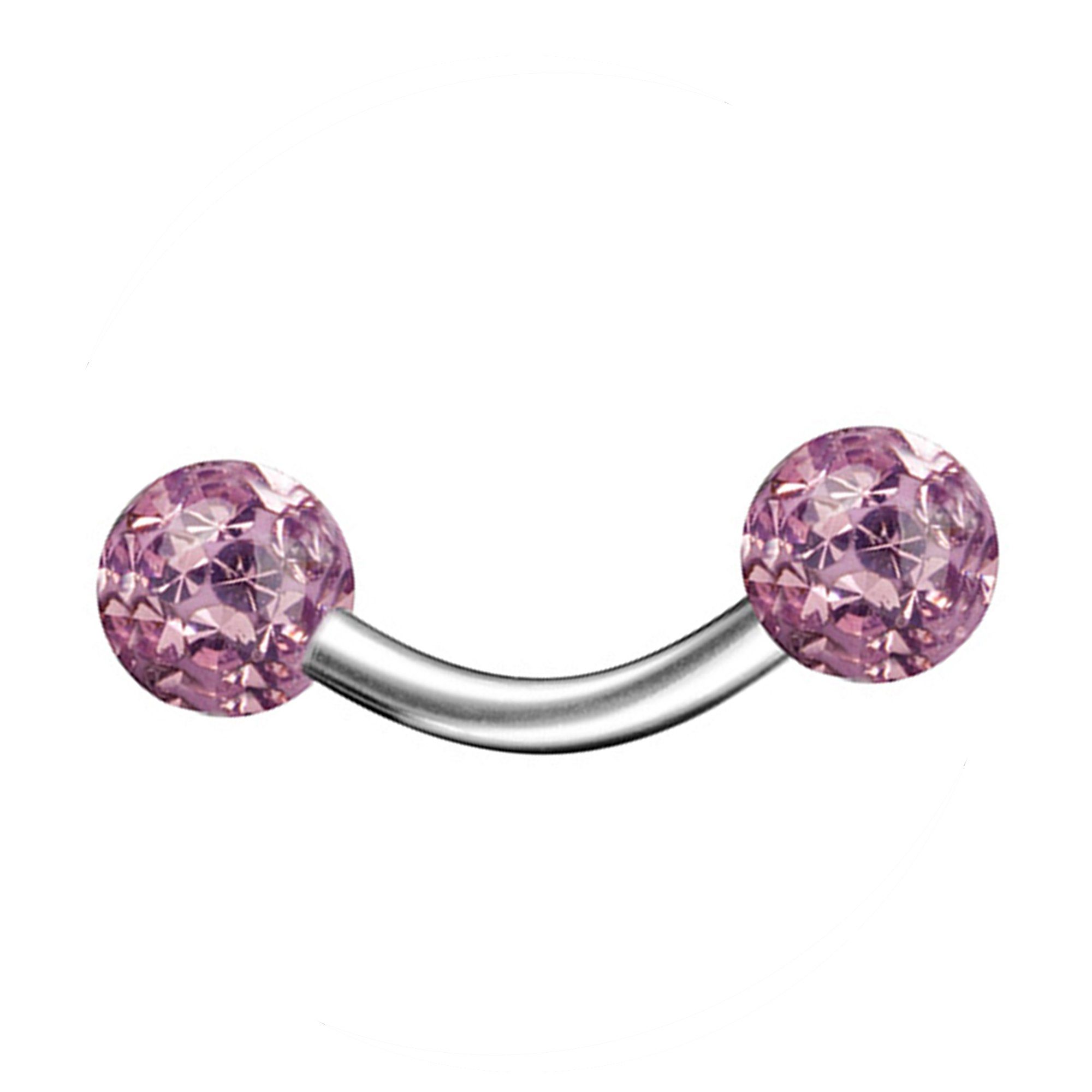 Taffstyle Augenbrauenpiercing Piercing Chirurgenstahl Kristall Augenbrauen, Augenbrauenpiercing