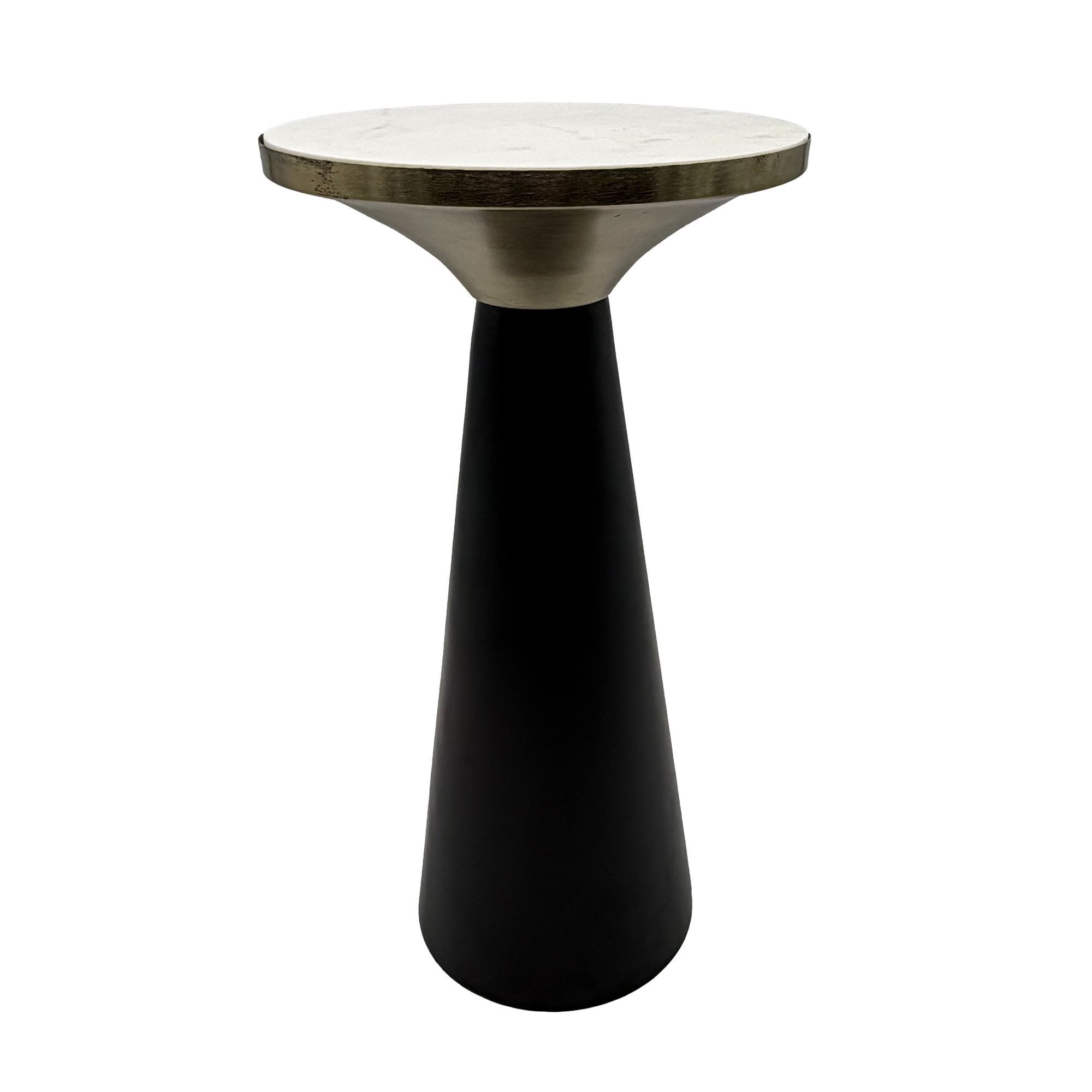 Wohnling Beistelltisch WL7.492 Beistelltisch Marmor Anstelltisch Wohnzimmertisch Dekotisch (Kompakter Tisch mit hochwertiger Verarbeitung), Eleganter Akzent für moderne Wohnräume