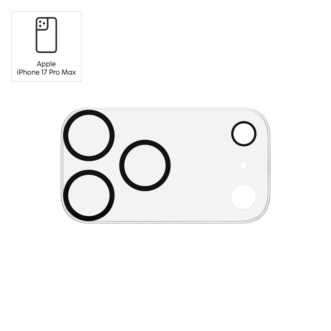 Hama Kameraschutzglas Kameraschutz für iPhone 17 Pro Max (Panzerglas Handykamera, 9H)