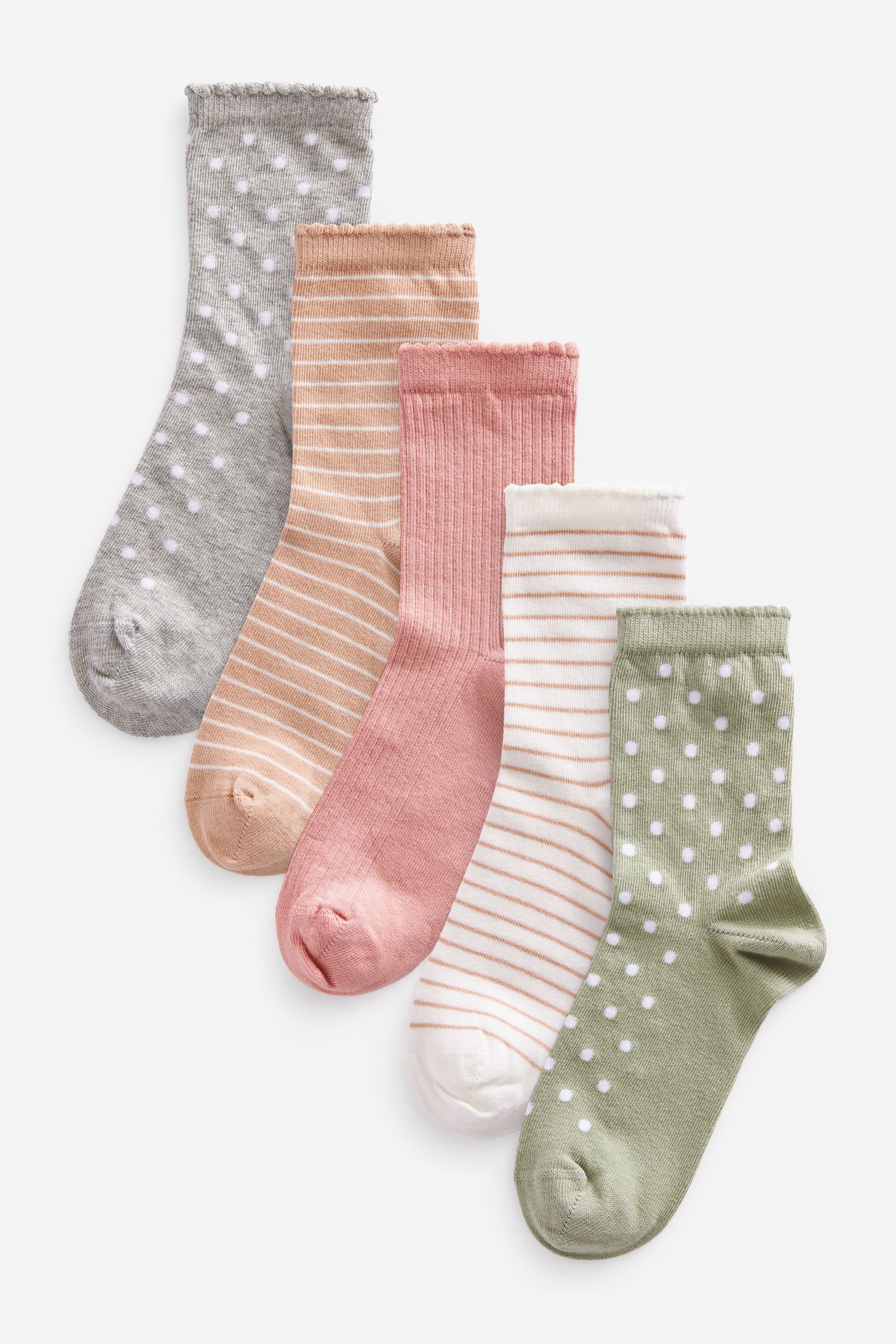 Next Kurzsocken Socken mit hohem Baumwollanteil im 5er-Pack (5-Paar)