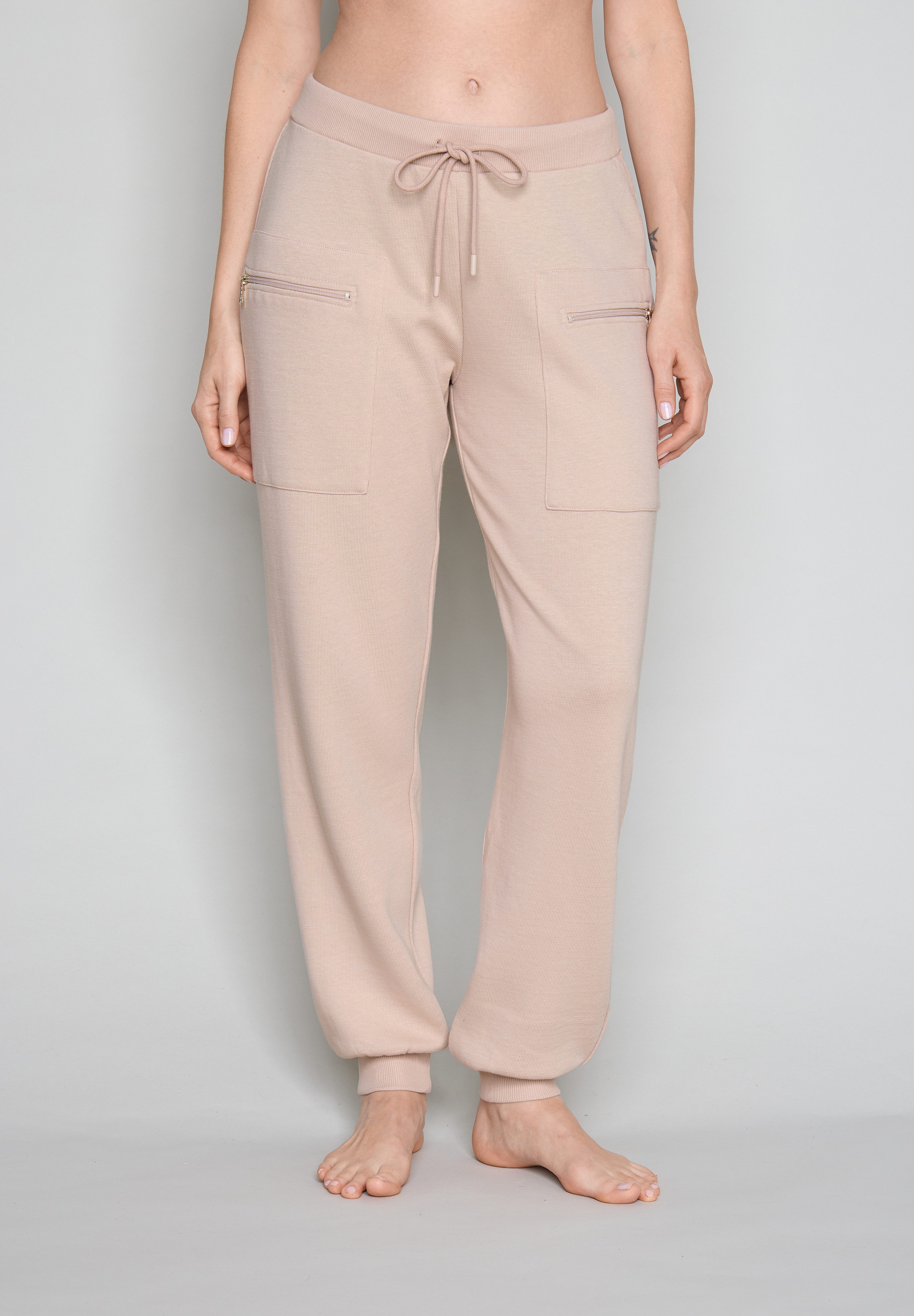 JOOP! Loungehose Alpine Mix & Match (Co & EL) gerader Schnitt mit unten schmaler Beinform, für Homewear, aus Jersey