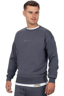 Reichstadt Sweatshirt Casual Basic Pullover 23RS037 (1-tlg) mit Eleganten Details