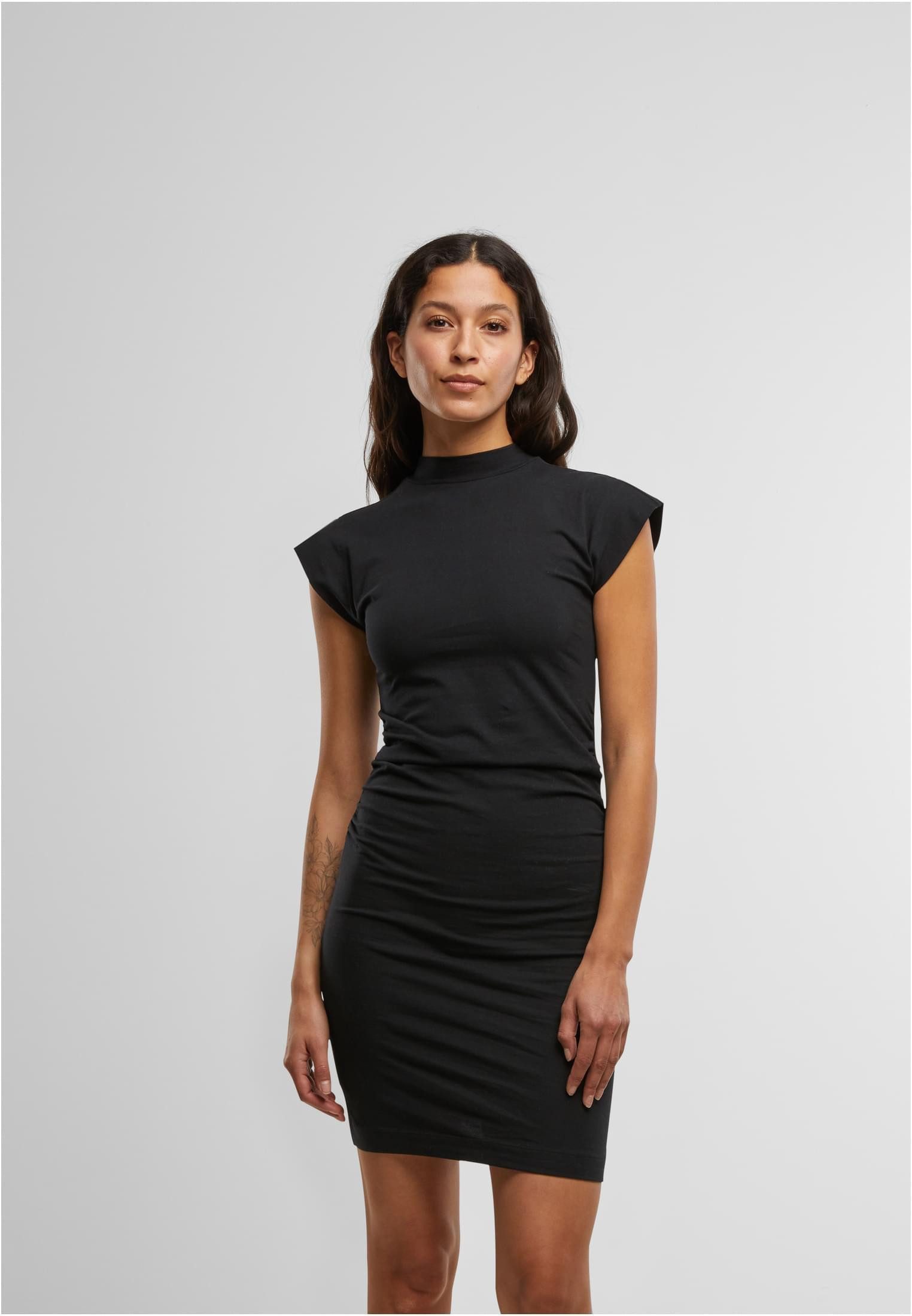URBAN CLASSICS Sweatkleid Ladies Short Cotton Jersey Dress Damen Kleid