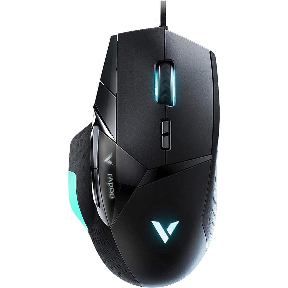 Rapoo VPRO VT900 Optische Gaming-Maus Maus (kabelgebunden, LED beleuchtet, programmierbar, ergonomisch)