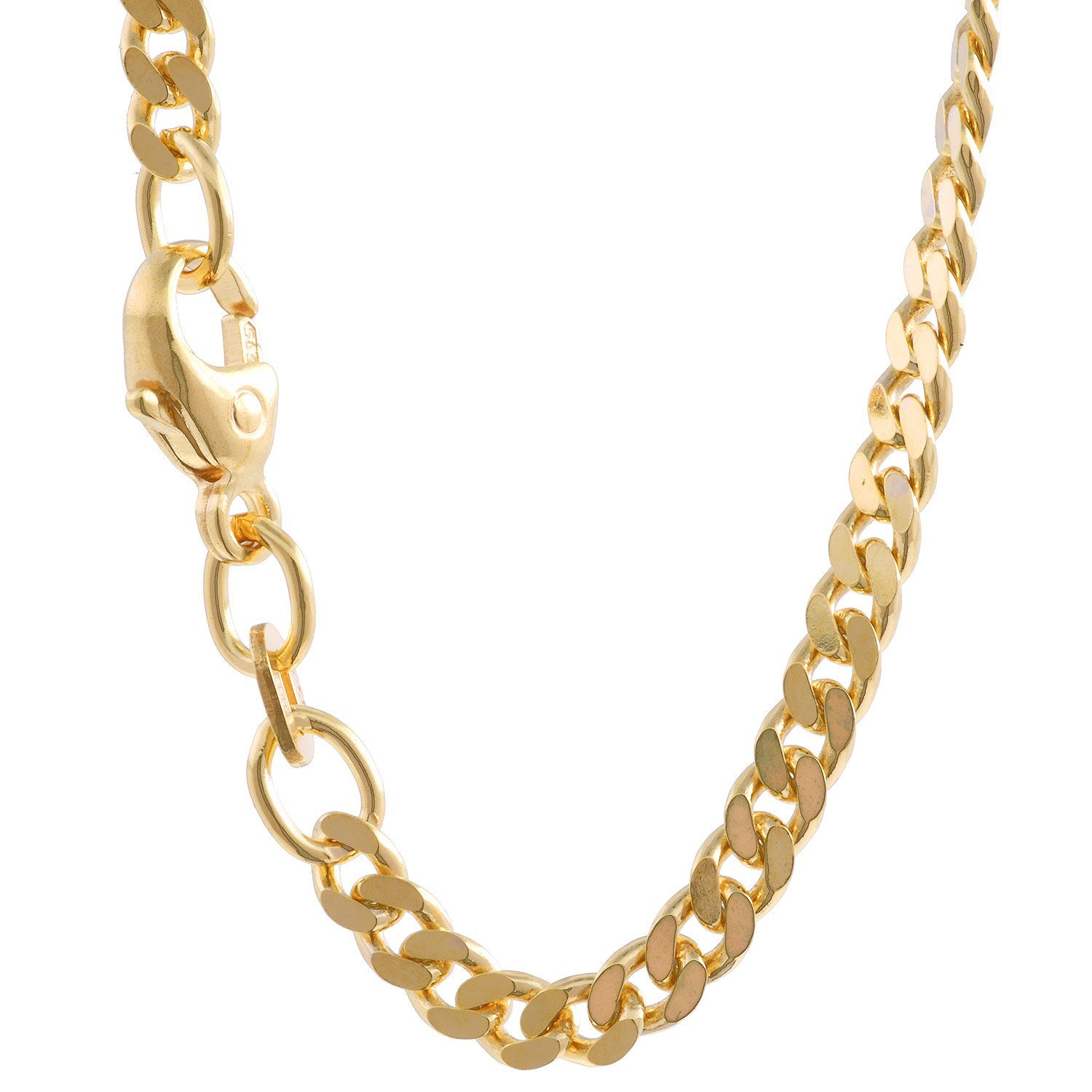 HOPLO Panzerkette Goldkette Panzerkette Länge 50cm - Breite 2,5mm - 750-18 günstig online kaufen