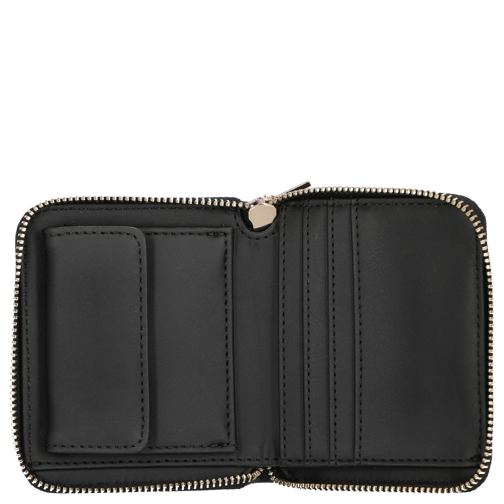 Guess Geldbörse Laurel II SLG Small Zip Around - Geldbörse 3cc 11 cm (coal günstig online kaufen