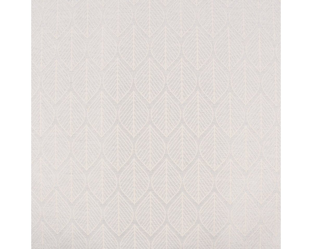Thumbnail - SCHÖNER LEBEN. Stoff Dekostoff Doubleface Premium Metallic Leaf Retro Scandi Blätter silbe, mit Metallic-Effekt